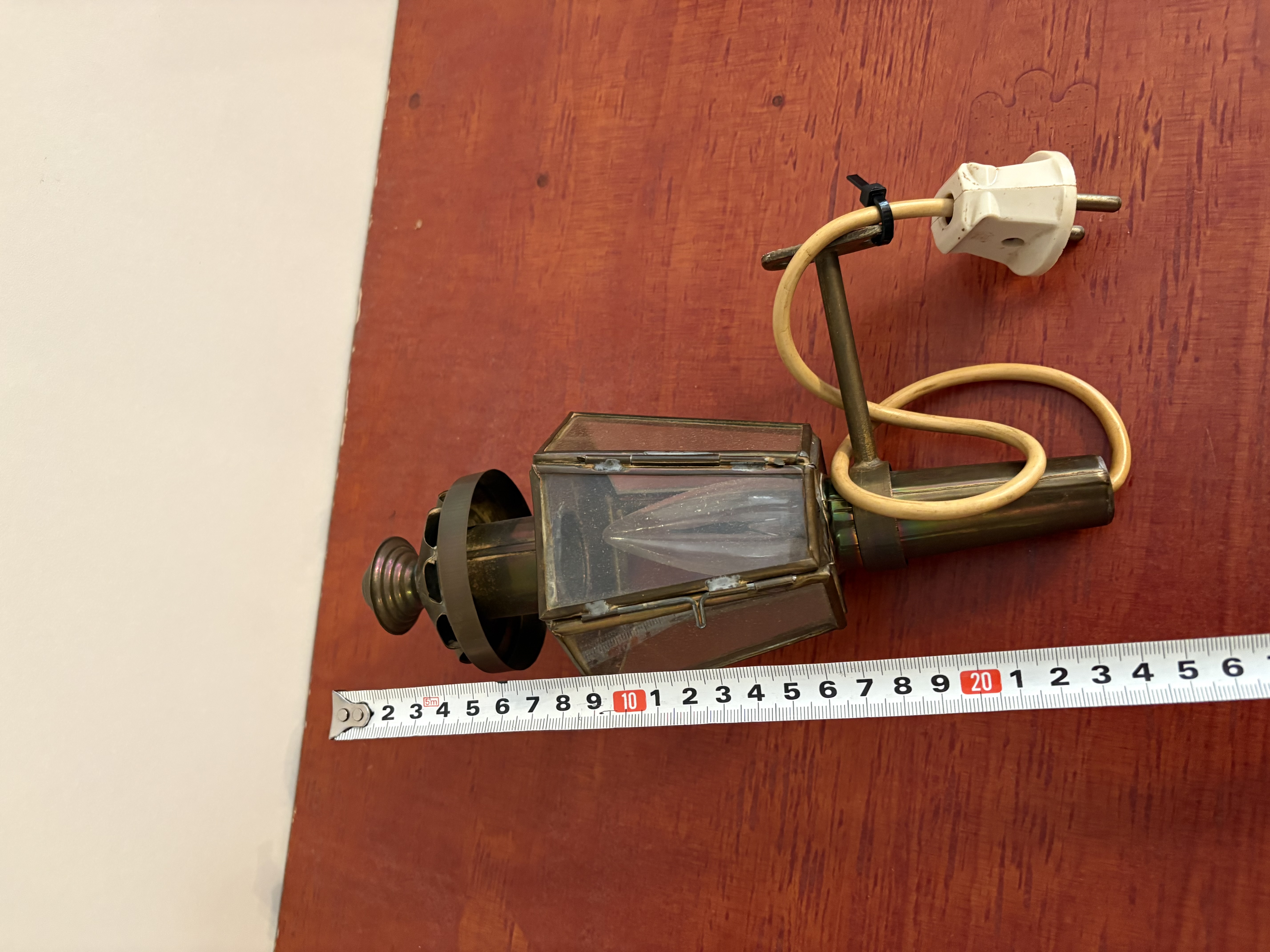 Muur lamp koperen – foto 2 – kavel bij GSD Auctions, Zoeterwoude