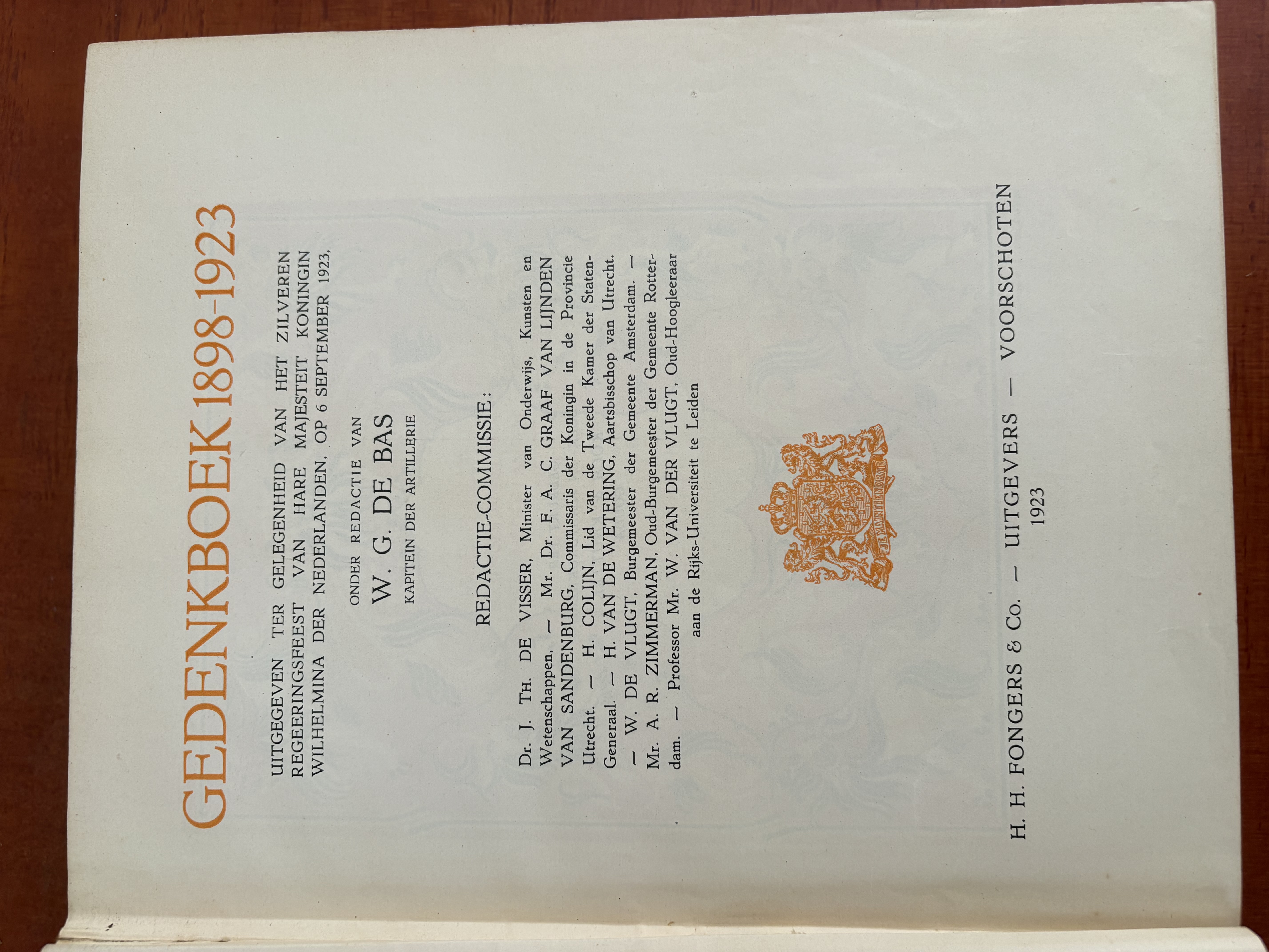 Gedenkboek 1898-1923 – foto 4 – kavel bij GSD Auctions, Zoeterwoude