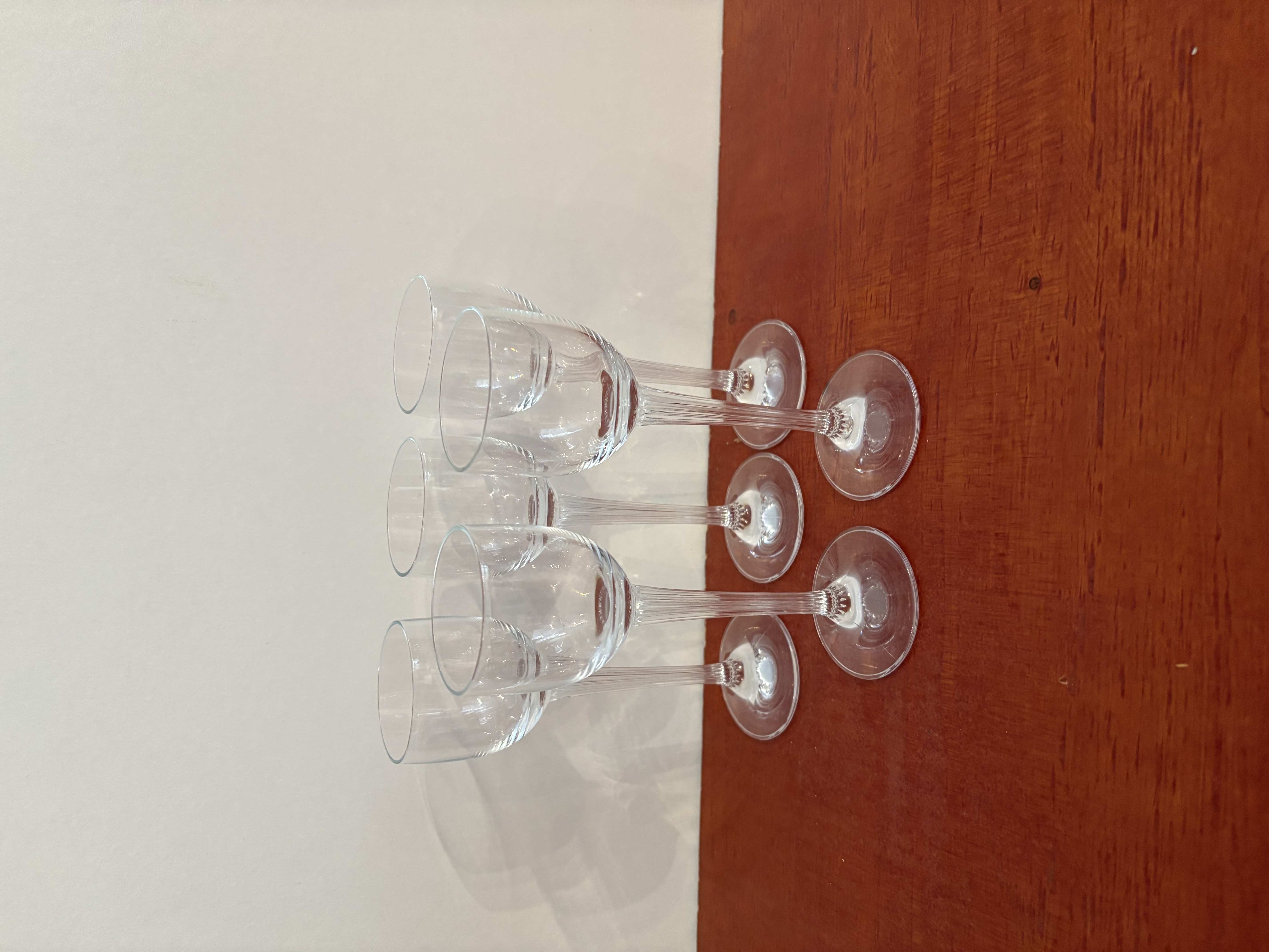 5 Jenever glazen kristalen – kavel bij GSD Auctions, Zoeterwoude