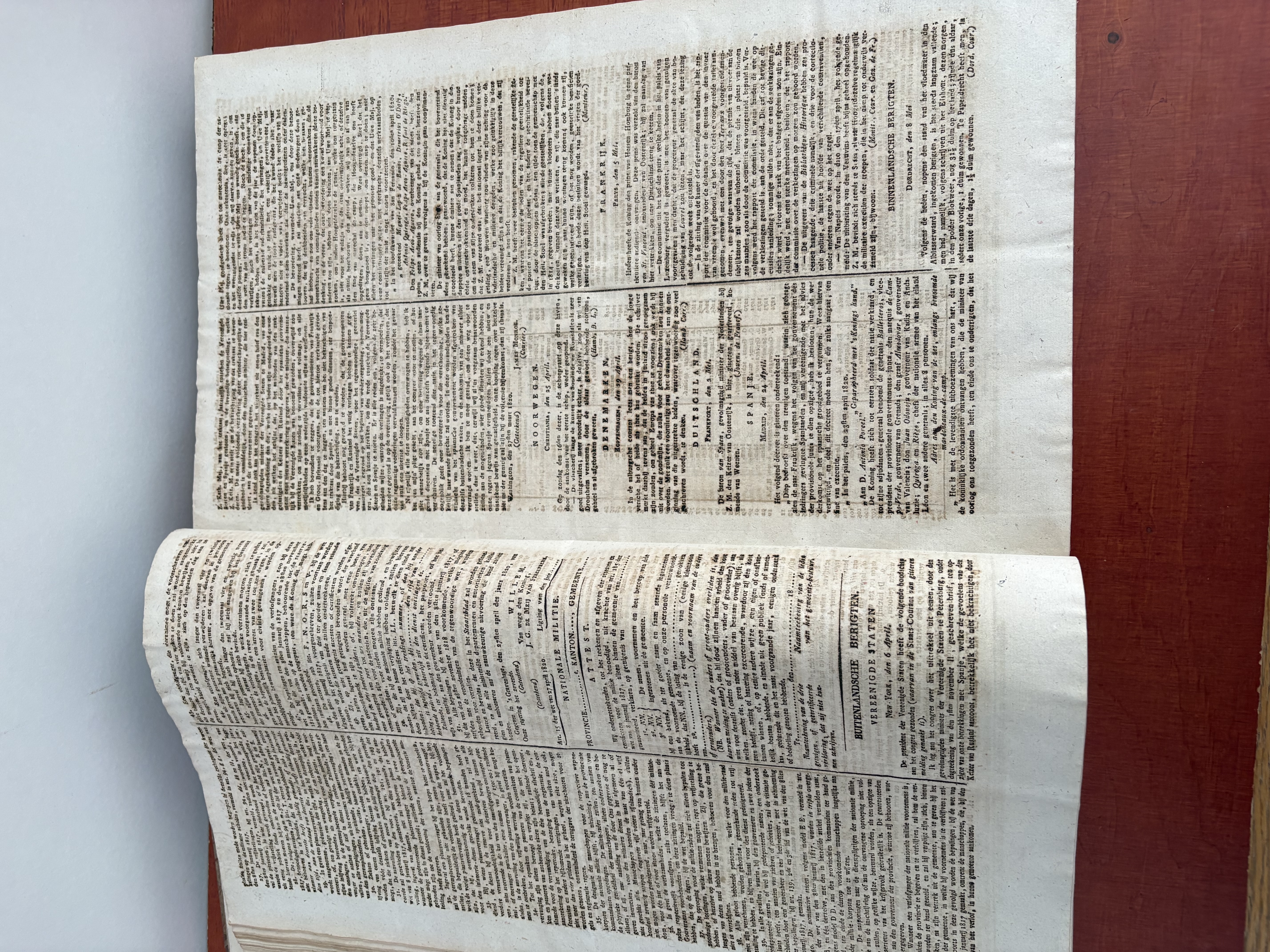 Staats Courant uit 1820 – foto 6 – kavel bij GSD Auctions, Zoeterwoude