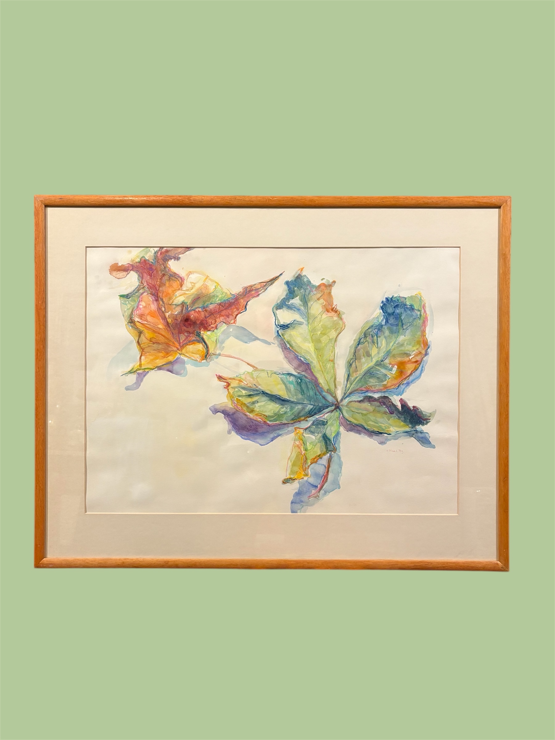 Aquarel schilderij "Een wilde bloem" gesignaleerd – kavel bij GSD Auctions, Zoeterwoude