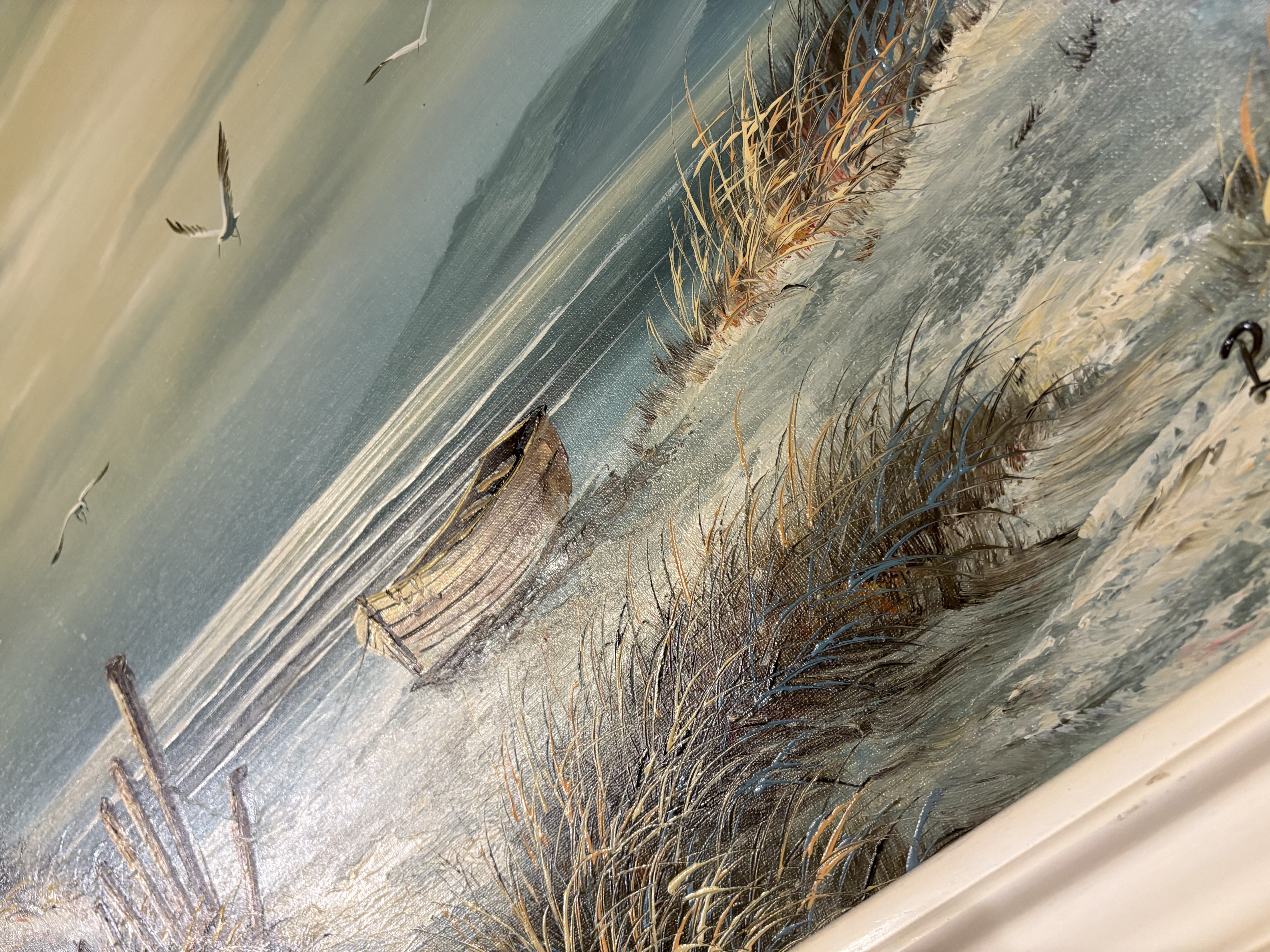 Olieverfschilderij Strand met Boot Haagse school Polo – foto 4 – kavel bij GSD Auctions, Zoeterwoude