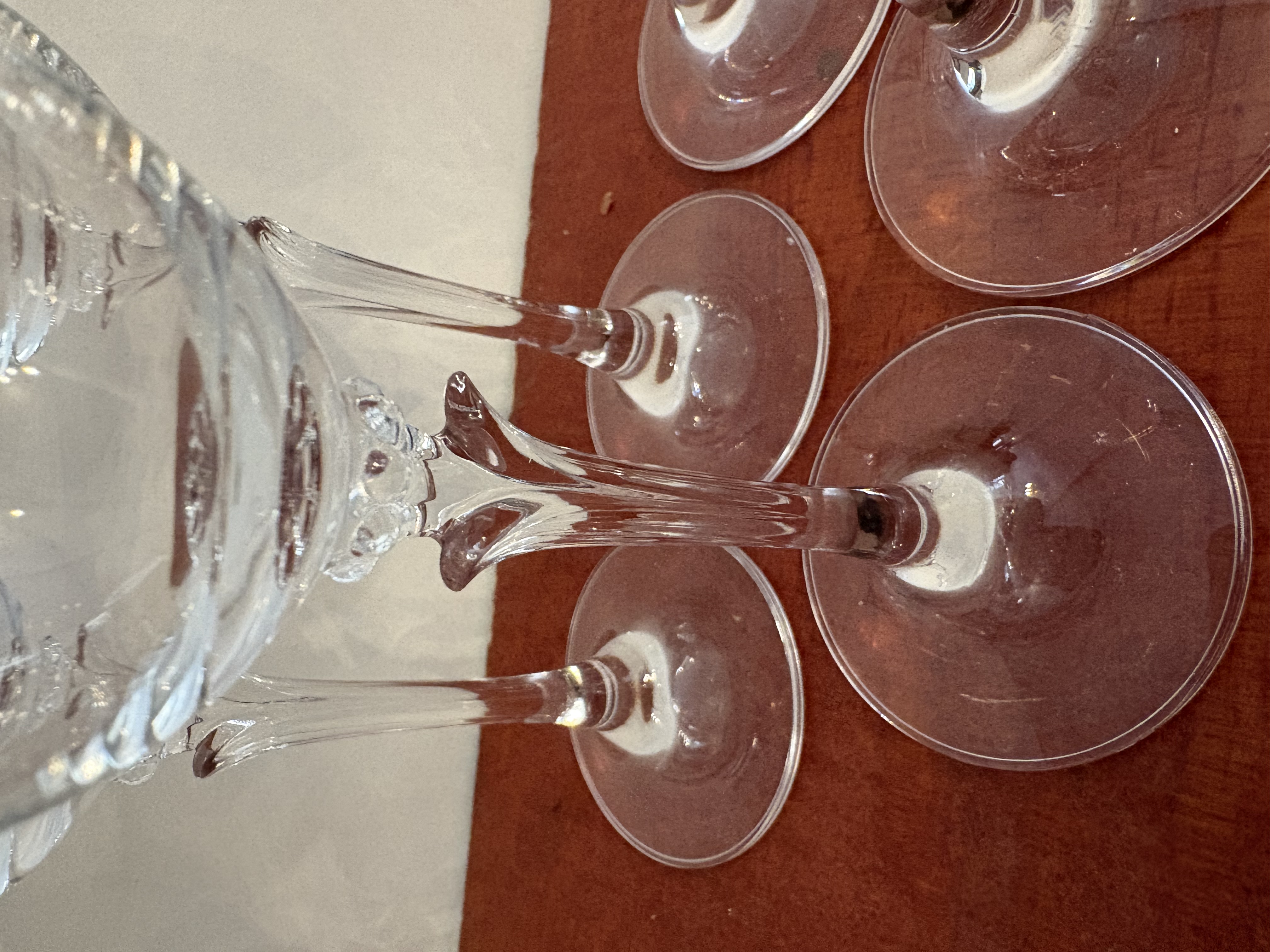 5 kristallen wodka glazen greep met tulp – foto 2 – kavel bij GSD Auctions, Zoeterwoude