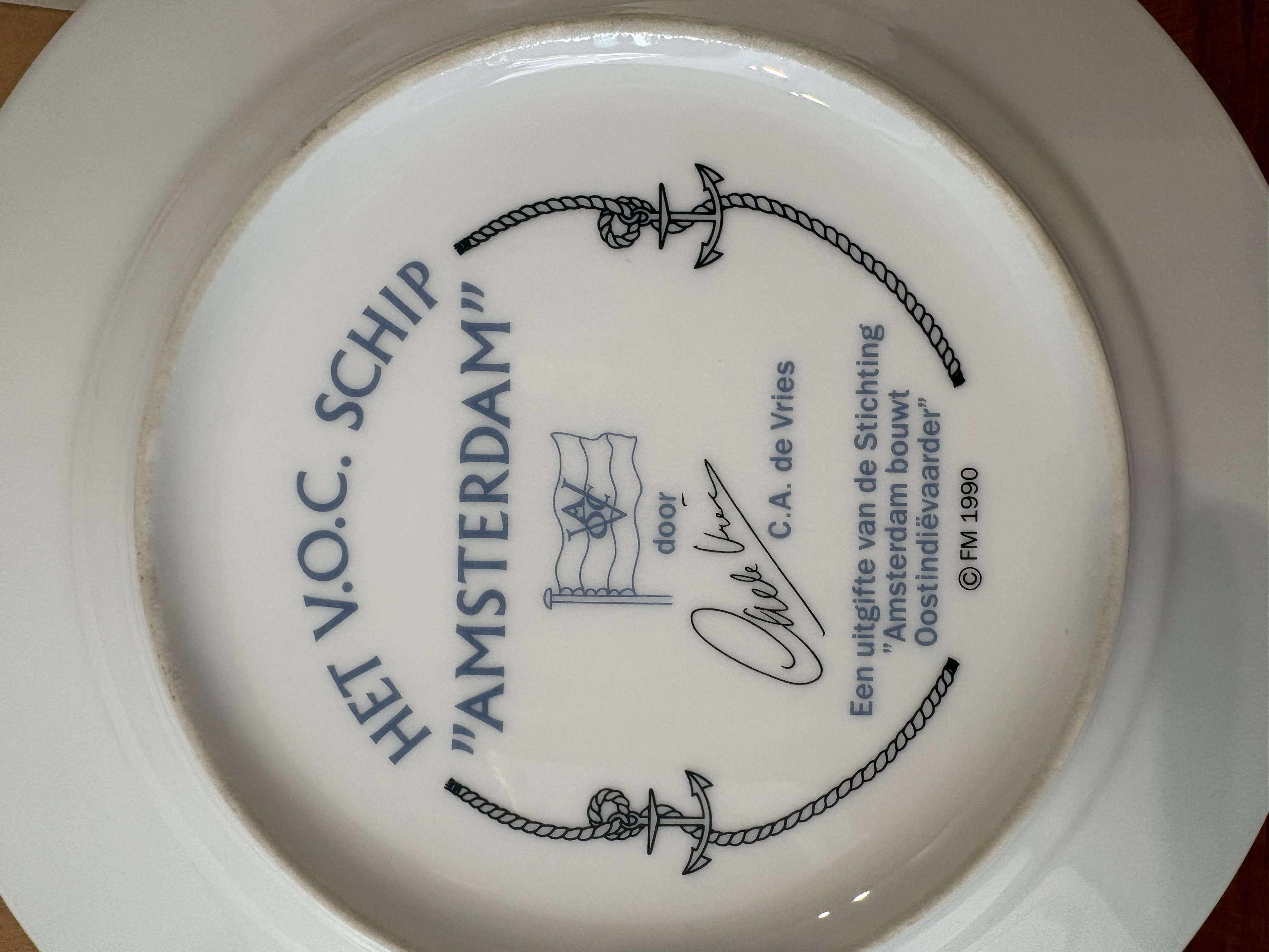 The Franklin Mint Schip wandbord "Amsterdam" – foto 9 – kavel bij GSD Auctions, Zoeterwoude