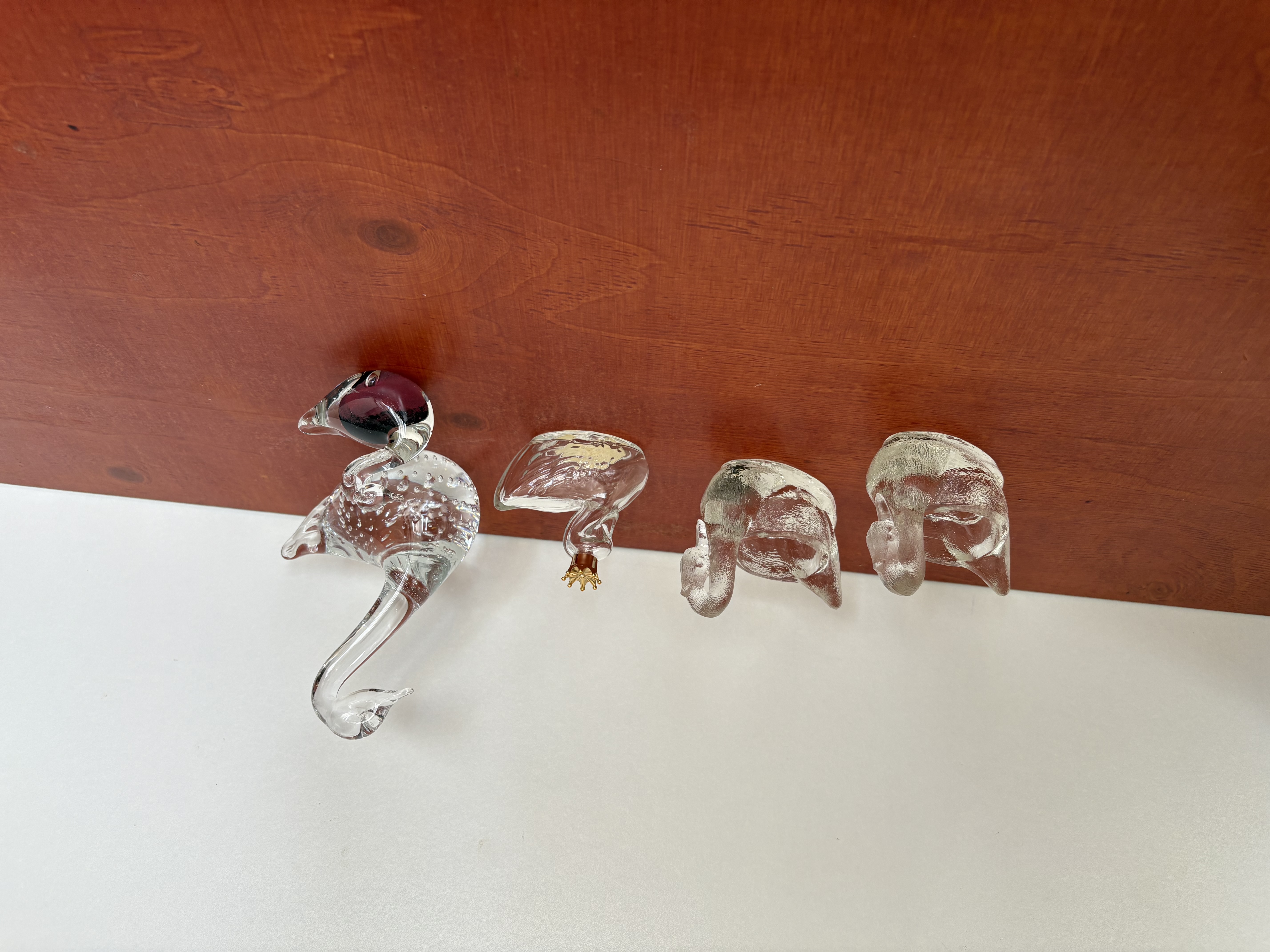 Decoratie glazen zwanen – kavel bij GSD Auctions, Zoeterwoude
