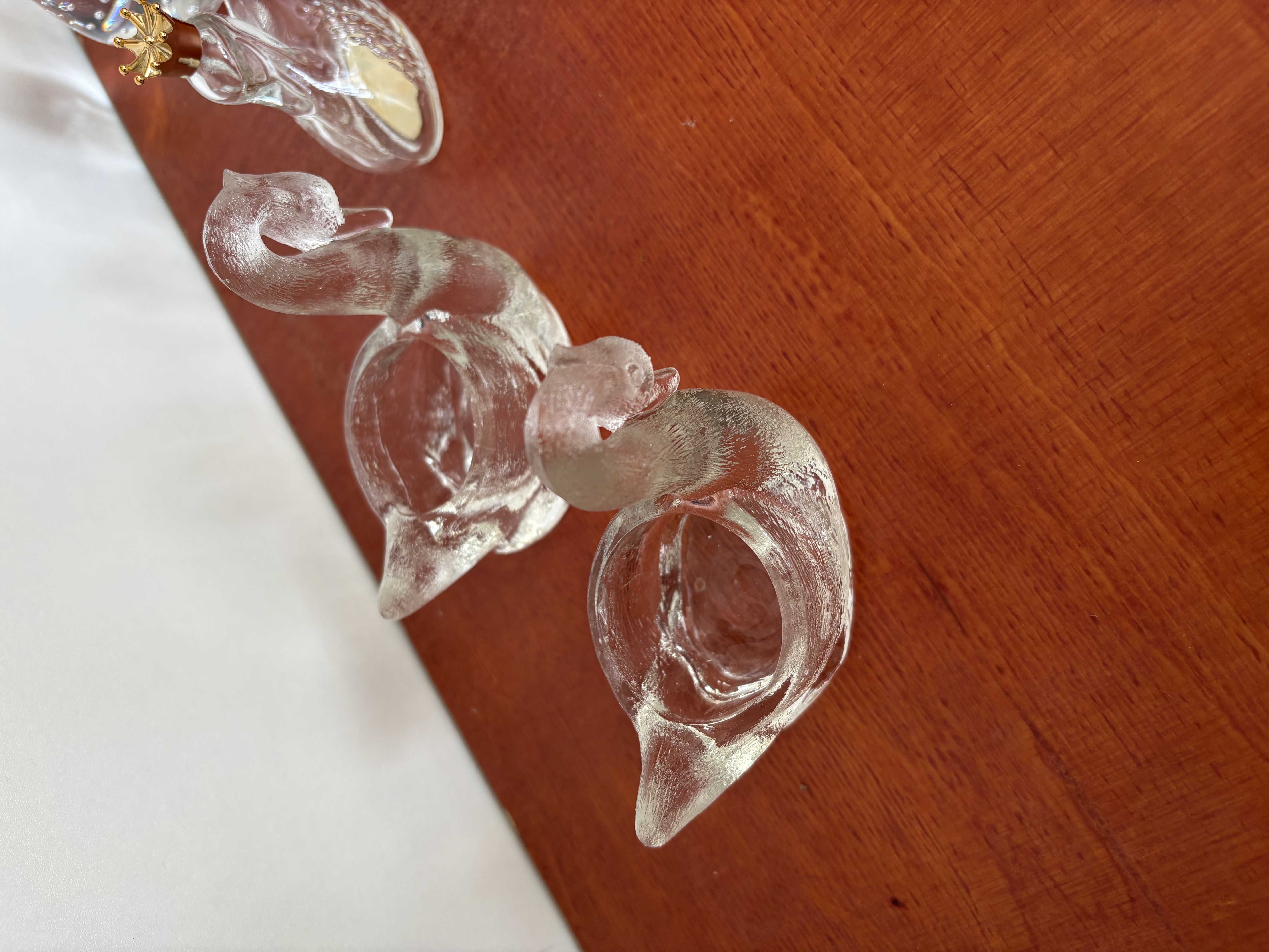 Decoratie glazen zwanen – foto 2 – kavel bij GSD Auctions, Zoeterwoude