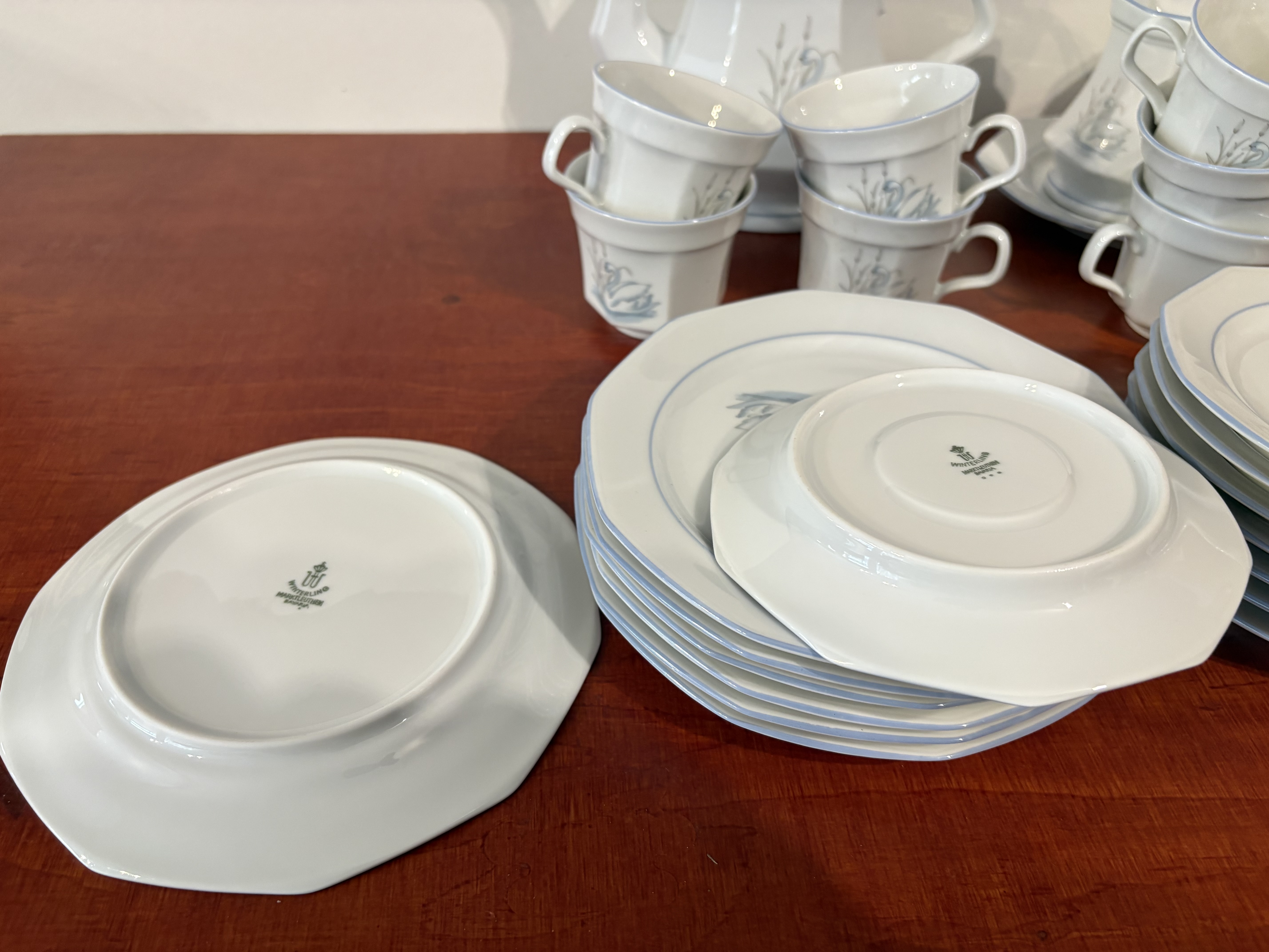 Porseleinen 8 persoons servies Zwan "Bavaria" – foto 18 – kavel bij GSD Auctions, Zoeterwoude