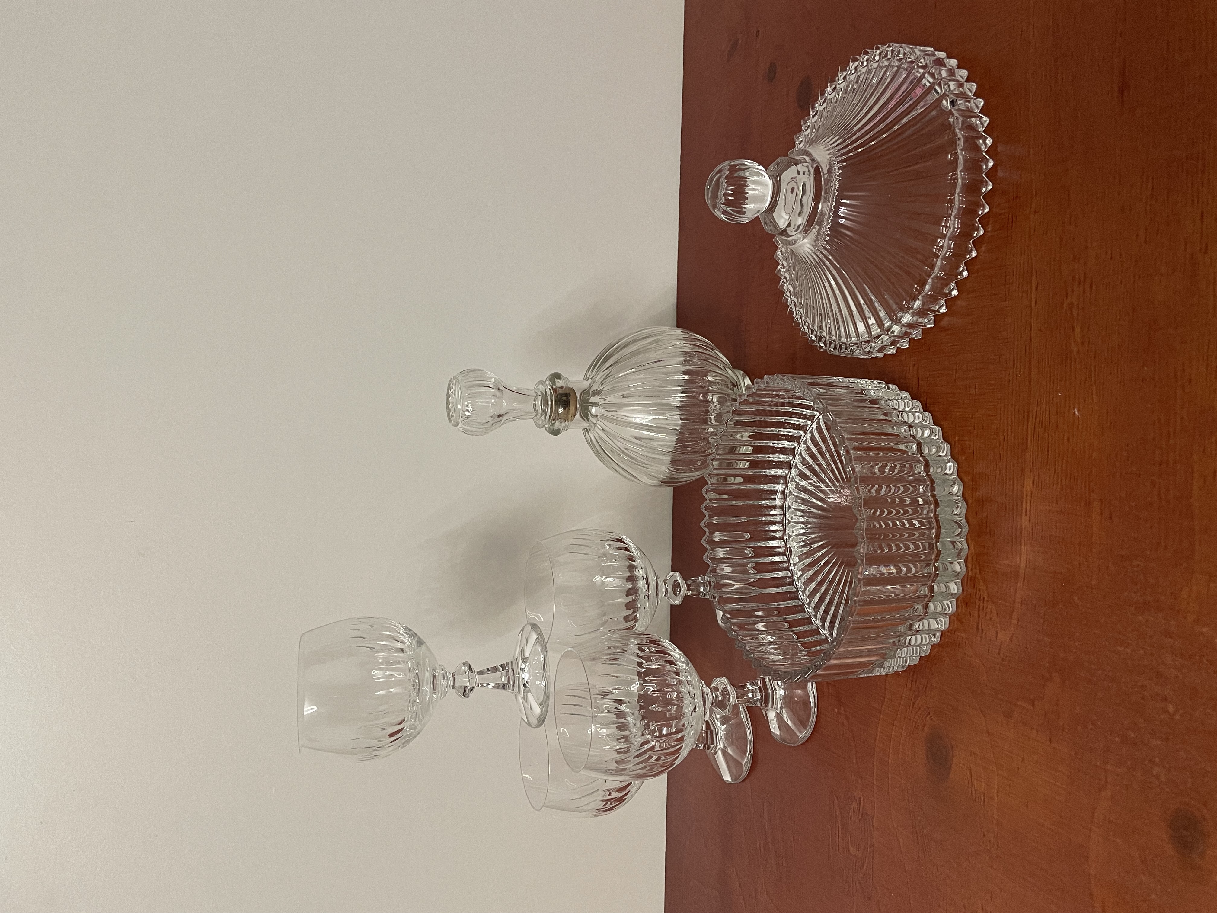 Kristallen bonbonnière en glazen met karaf – foto 12 – kavel bij GSD Auctions, Zoeterwoude