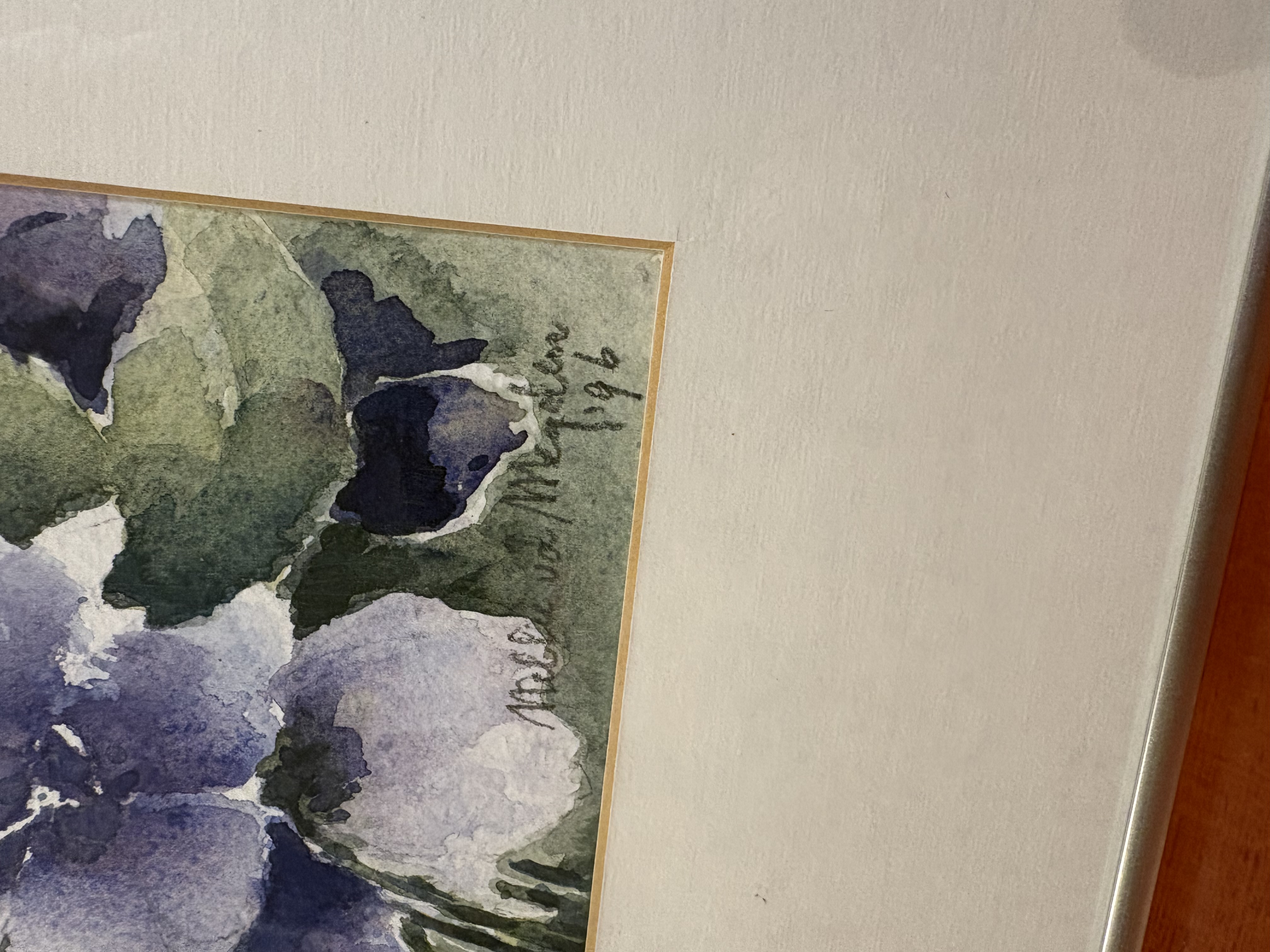 Aquarel Schilderij van Bloemen van 2 kunstenaar – foto 11 – kavel bij GSD Auctions, Zoeterwoude