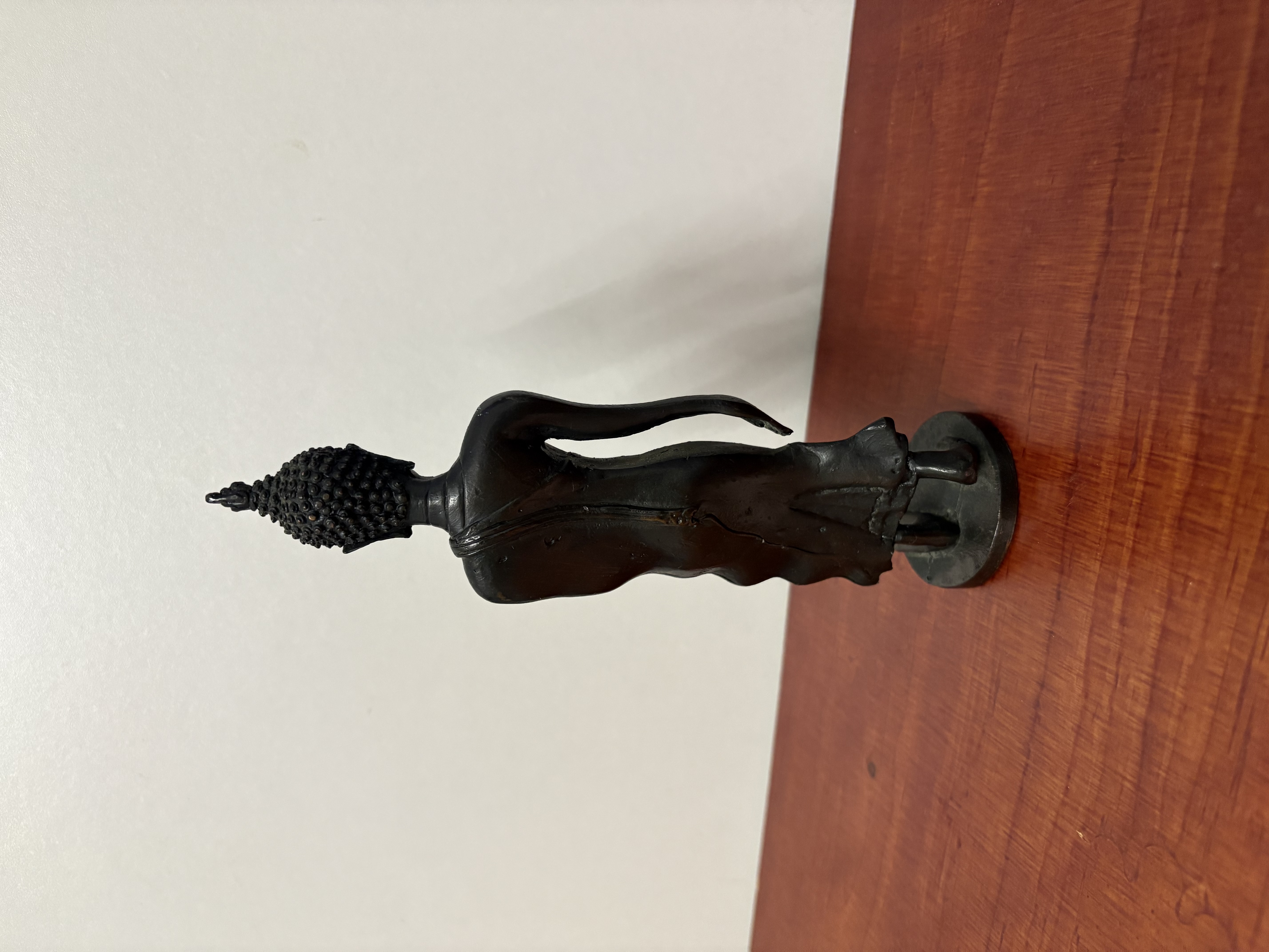Bronzen Boeddhabeeld "wandelende Boeddah – foto 5 – kavel bij GSD Auctions, Zoeterwoude