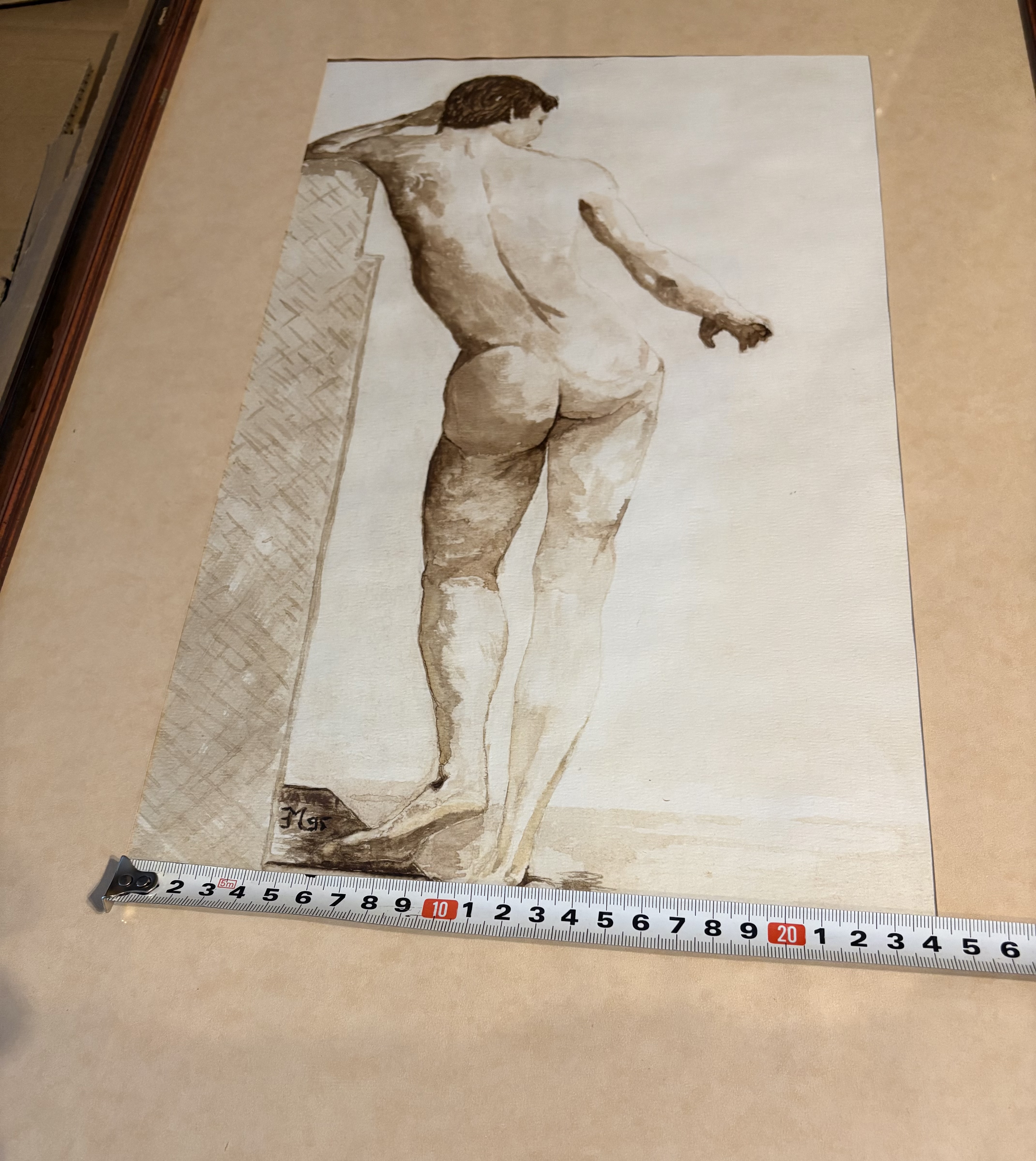 2 naakte figuren gesignaleerd Niet goed leesbaar – foto 12 – kavel bij GSD Auctions, Zoeterwoude