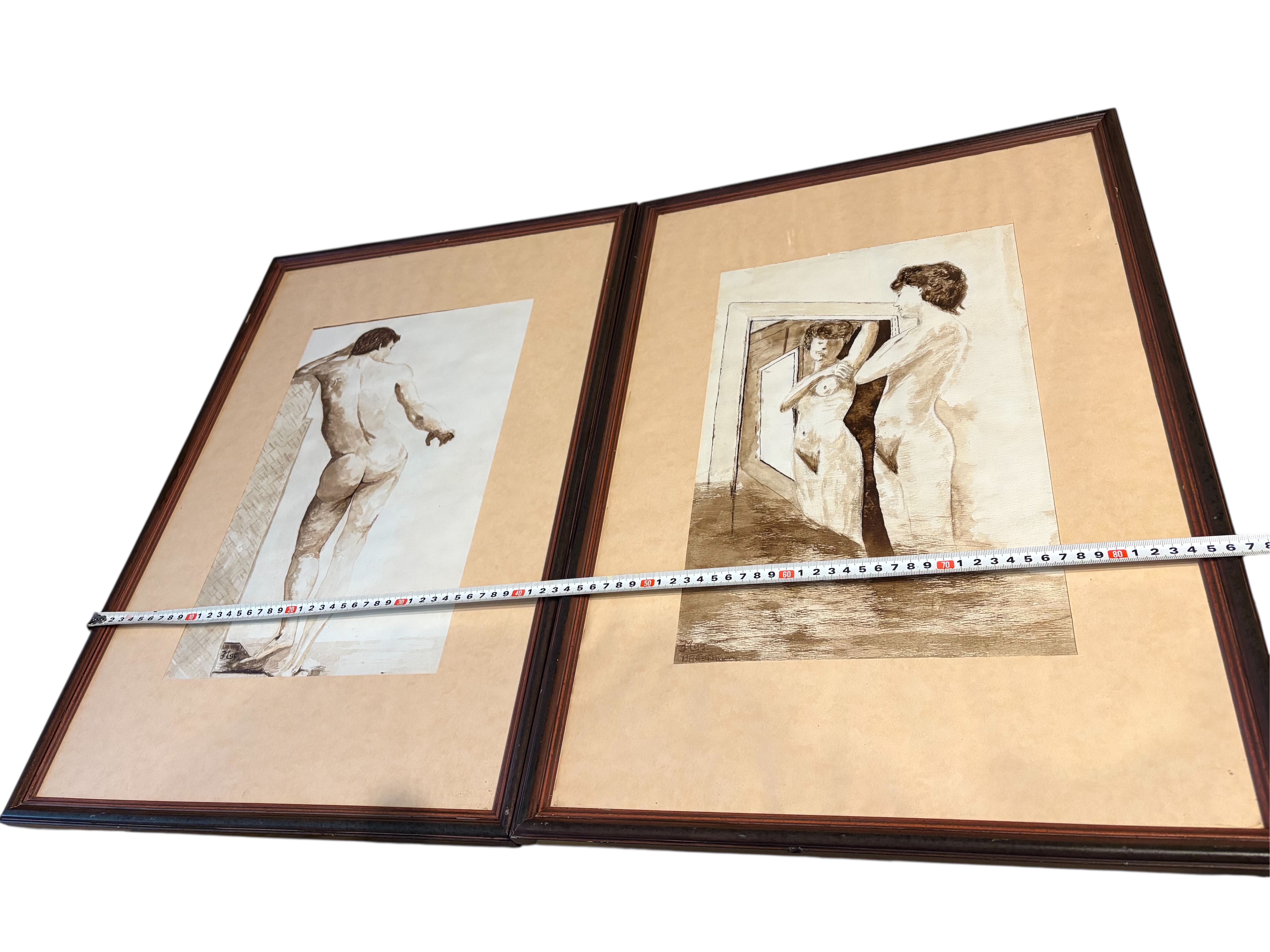 2 naakte figuren gesignaleerd Niet goed leesbaar – foto 5 – kavel bij GSD Auctions, Zoeterwoude