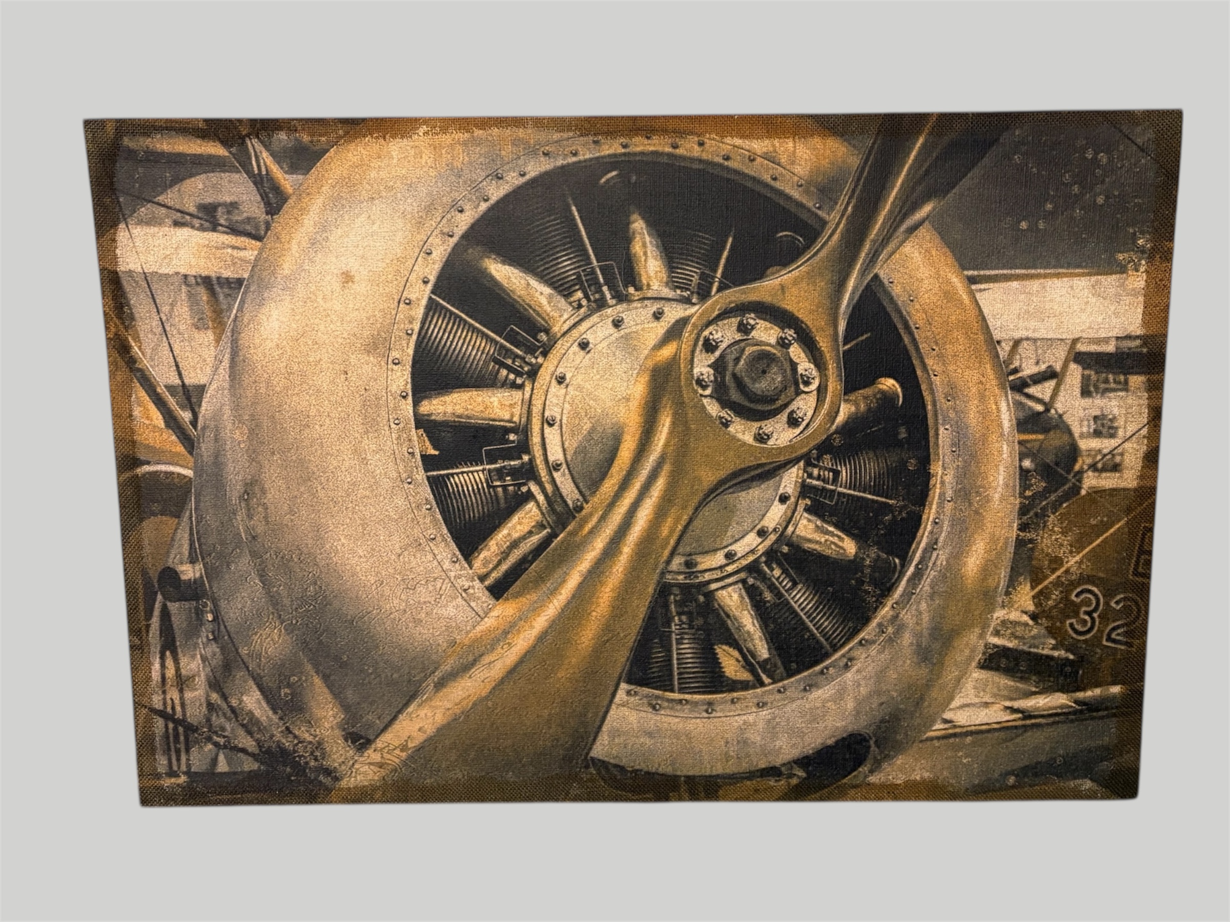 Vliegtuig schilderij modern in lijst – foto 4 – kavel bij GSD Auctions, Zoeterwoude