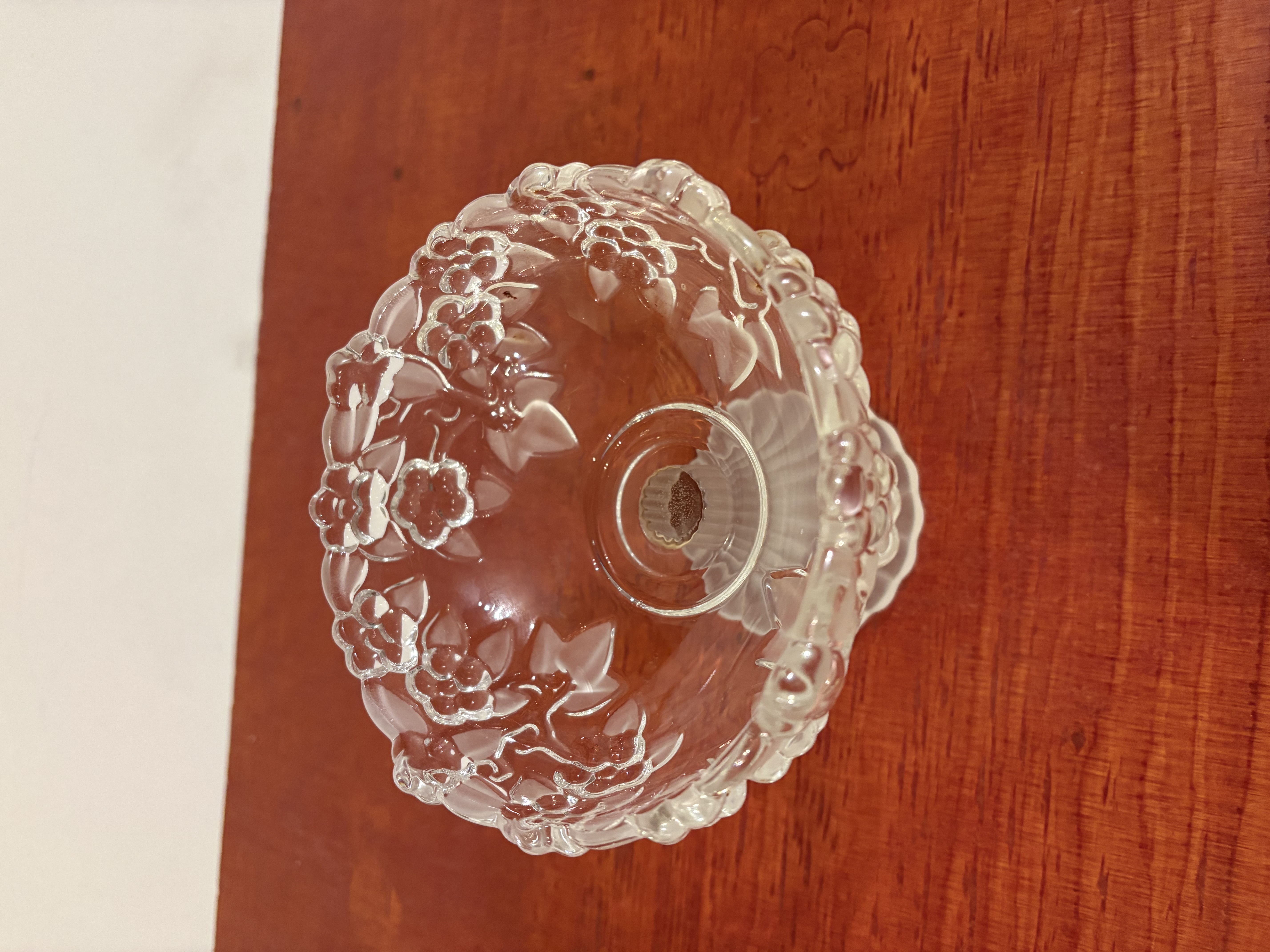 Walther Glas "Carmen Satin" kristallen schaal op voet – foto 2 – kavel bij GSD Auctions, Zoeterwoude
