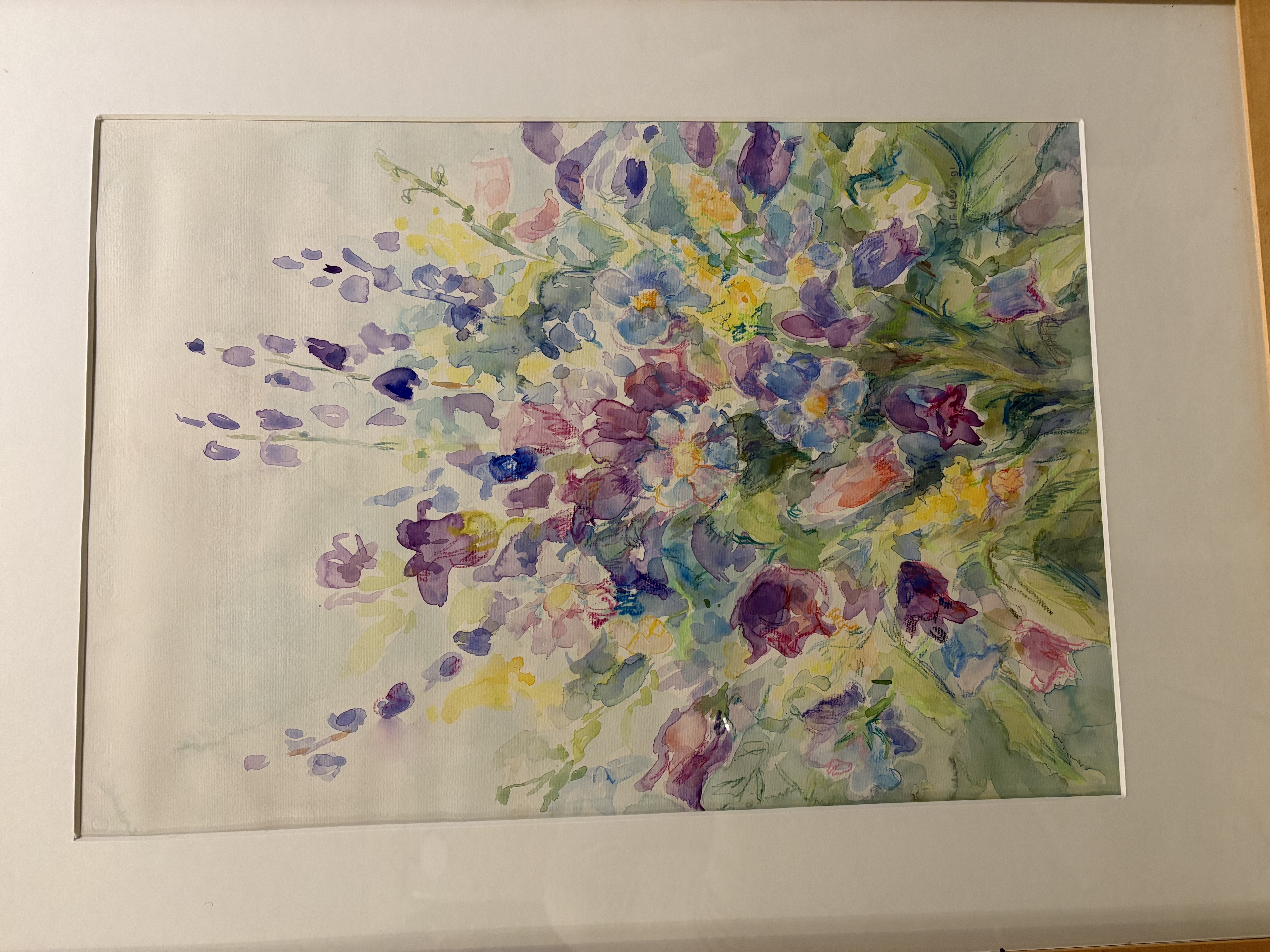 Aquarel schilderij "Een boeket wilde bloemen" gesignaleerd – foto 8 – kavel bij GSD Auctions, Zoeterwoude