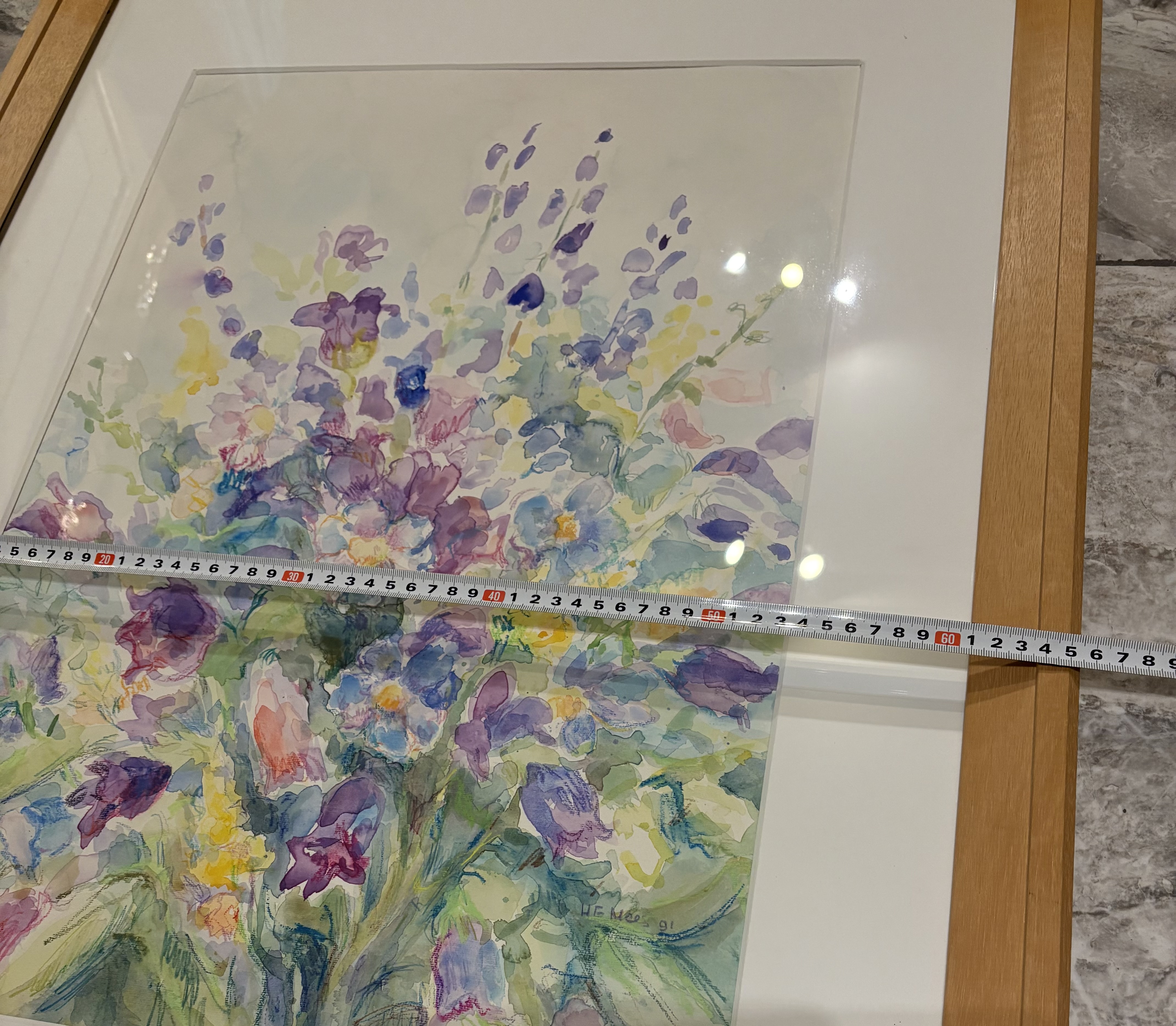 Aquarel schilderij "Een boeket wilde bloemen" gesignaleerd – foto 11 – kavel bij GSD Auctions, Zoeterwoude