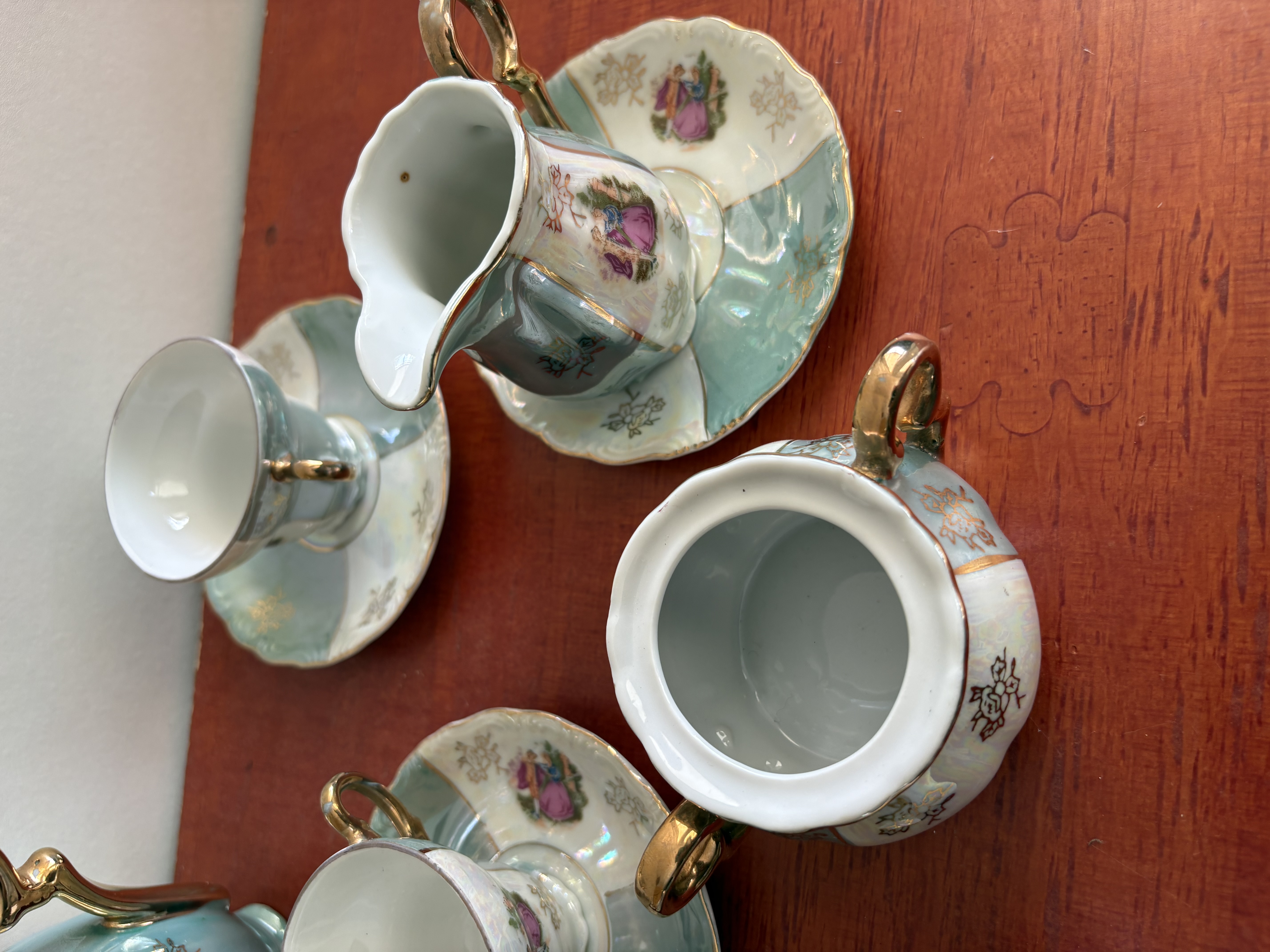 koffie set Dresden-stijl – foto 5 – kavel bij GSD Auctions, Zoeterwoude