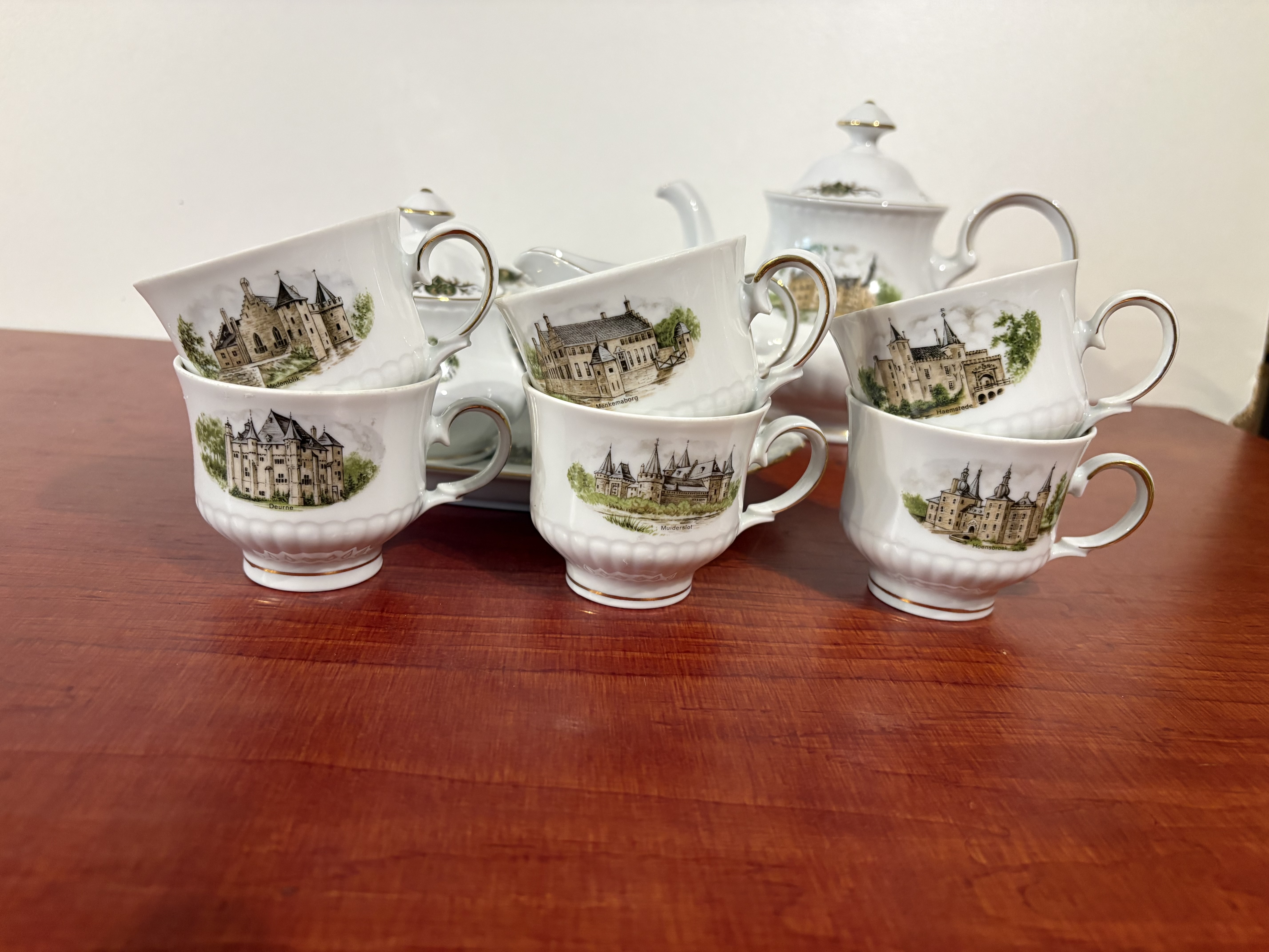 Porseleinen 6 persoons thee set Bavaria – foto 7 – kavel bij GSD Auctions, Zoeterwoude