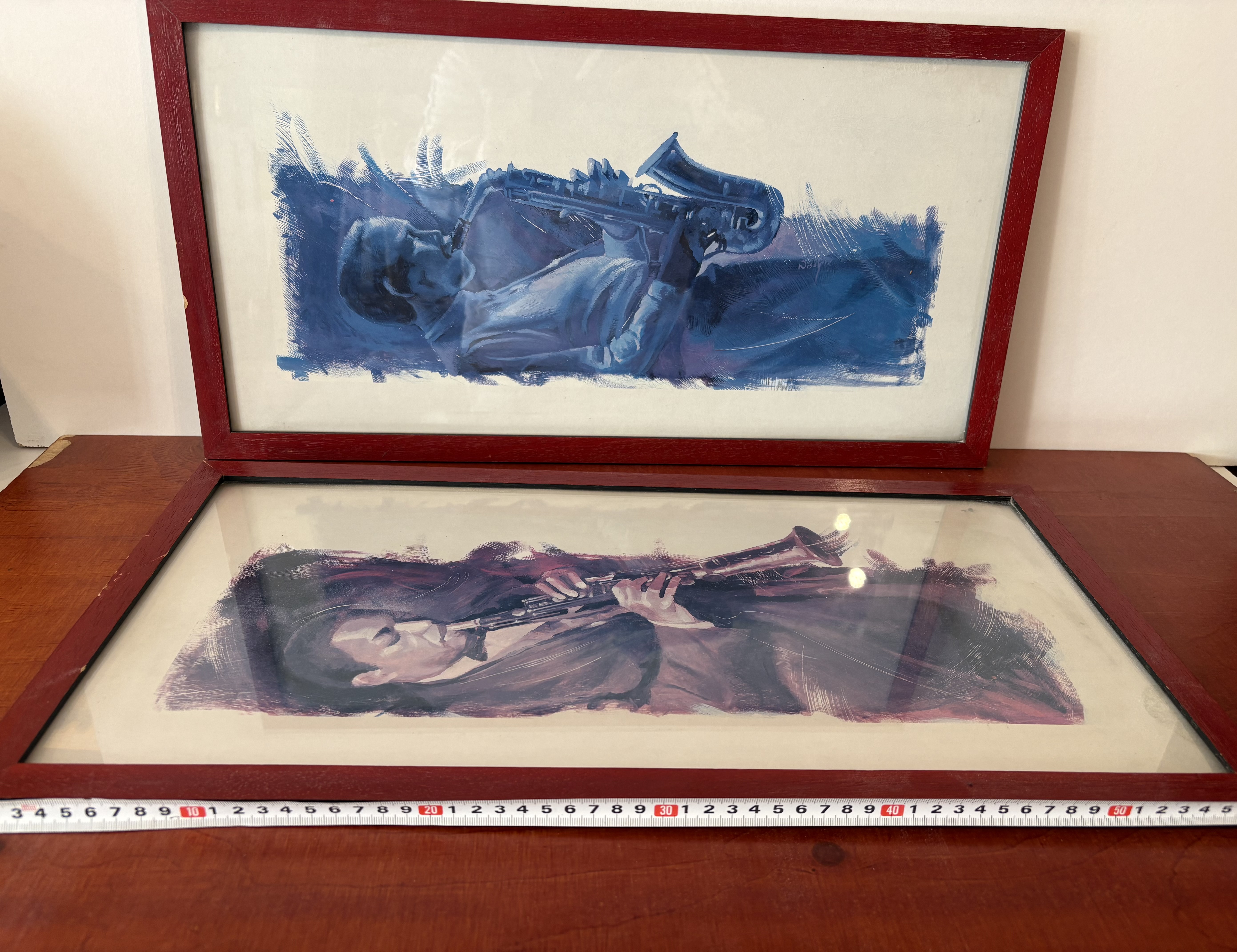 Schilderij van 2 jazz muziekanten – foto 3 – kavel bij GSD Auctions, Zoeterwoude