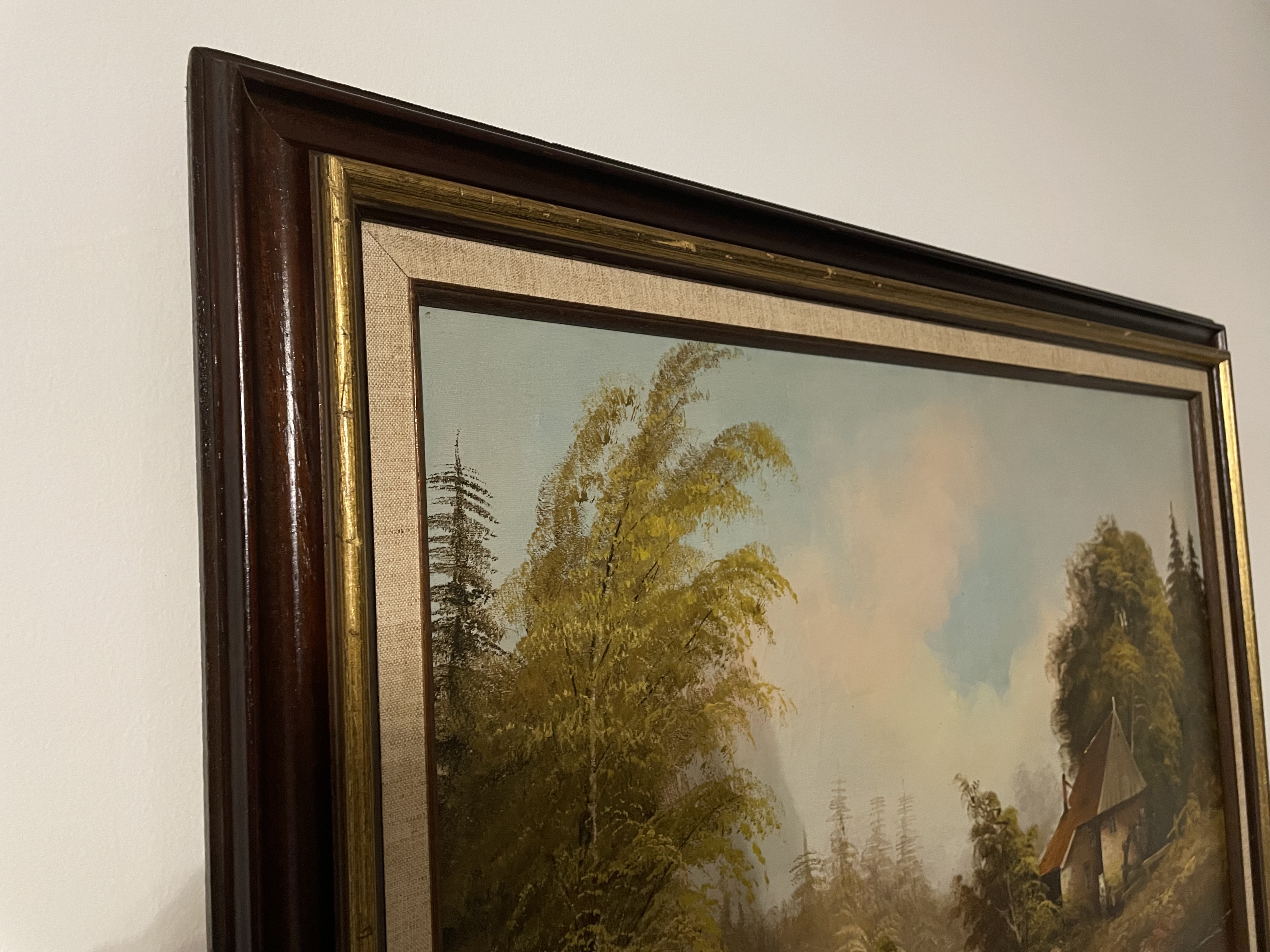 Schilderij molenaars huis (Duitse watermolen replica van schildrij W.Cats) – foto 4 – kavel bij GSD Auctions, Zoeterwoude