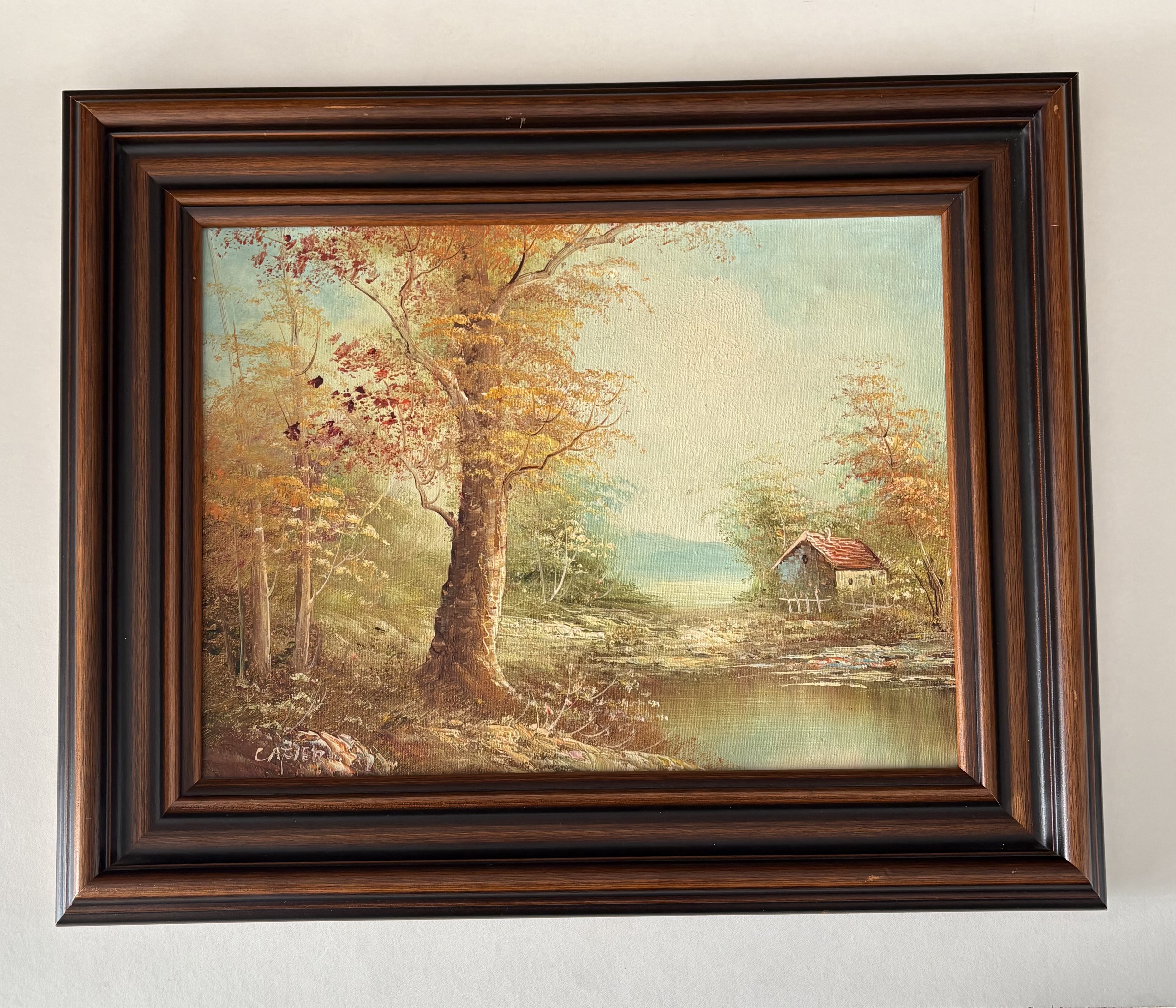 Olieverf schilderij Rivierlandschap van J.Carter – foto 2 – kavel bij GSD Auctions, Zoeterwoude