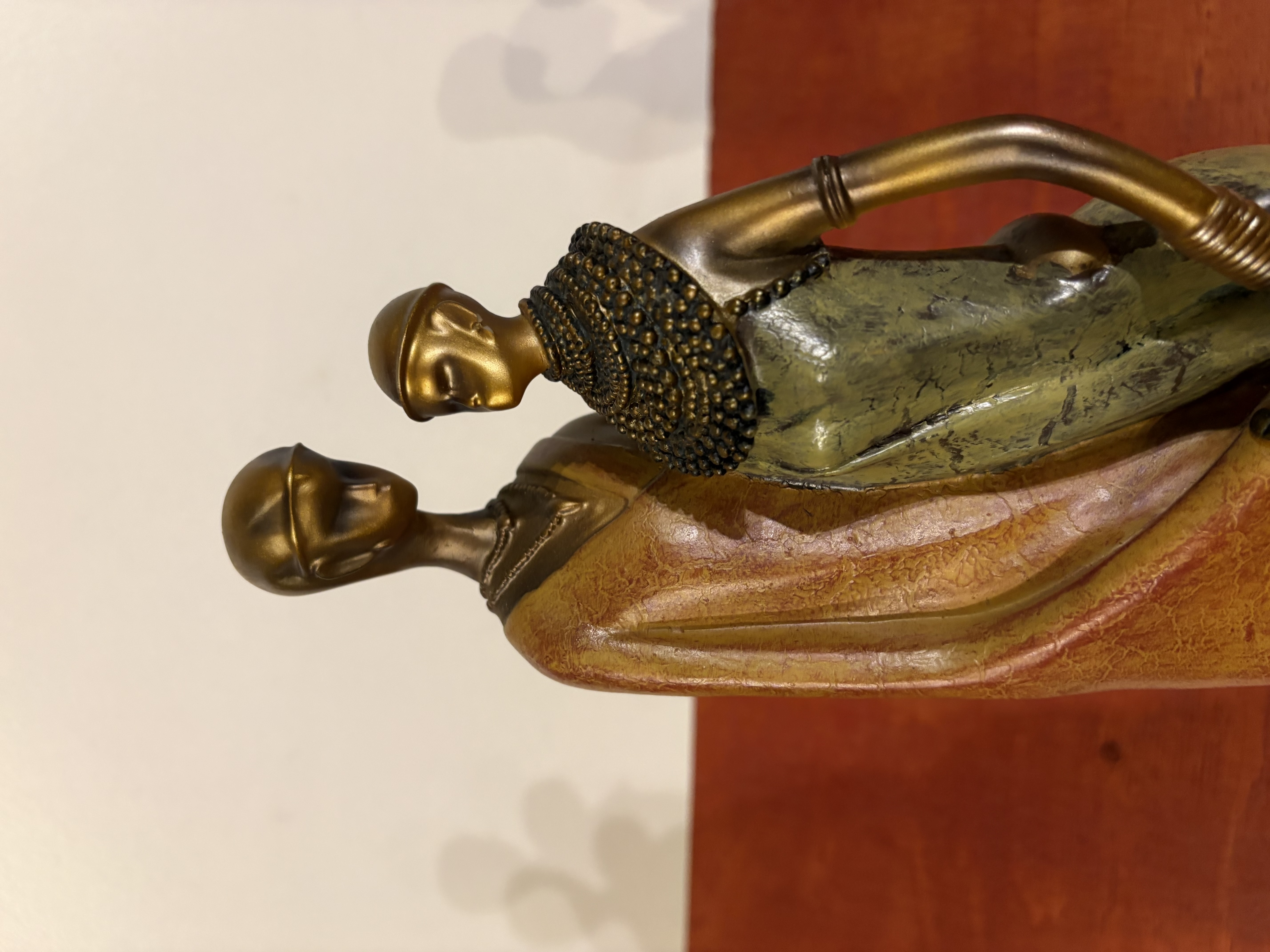 Grote Beeld van een Afrikaanse gezin – kavel bij GSD Auctions, Zoeterwoude