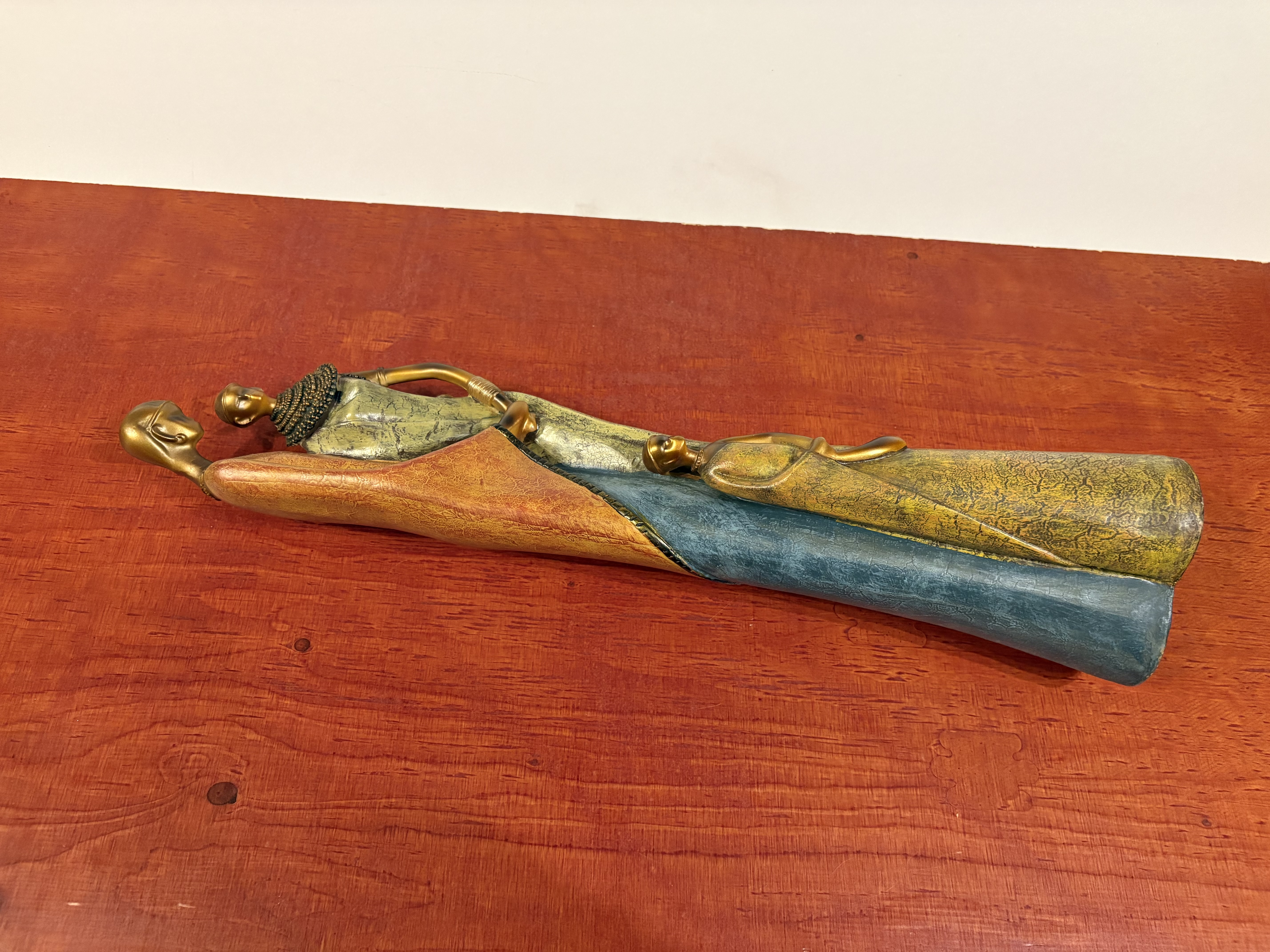 Grote Beeld van een Afrikaanse gezin – foto 6 – kavel bij GSD Auctions, Zoeterwoude