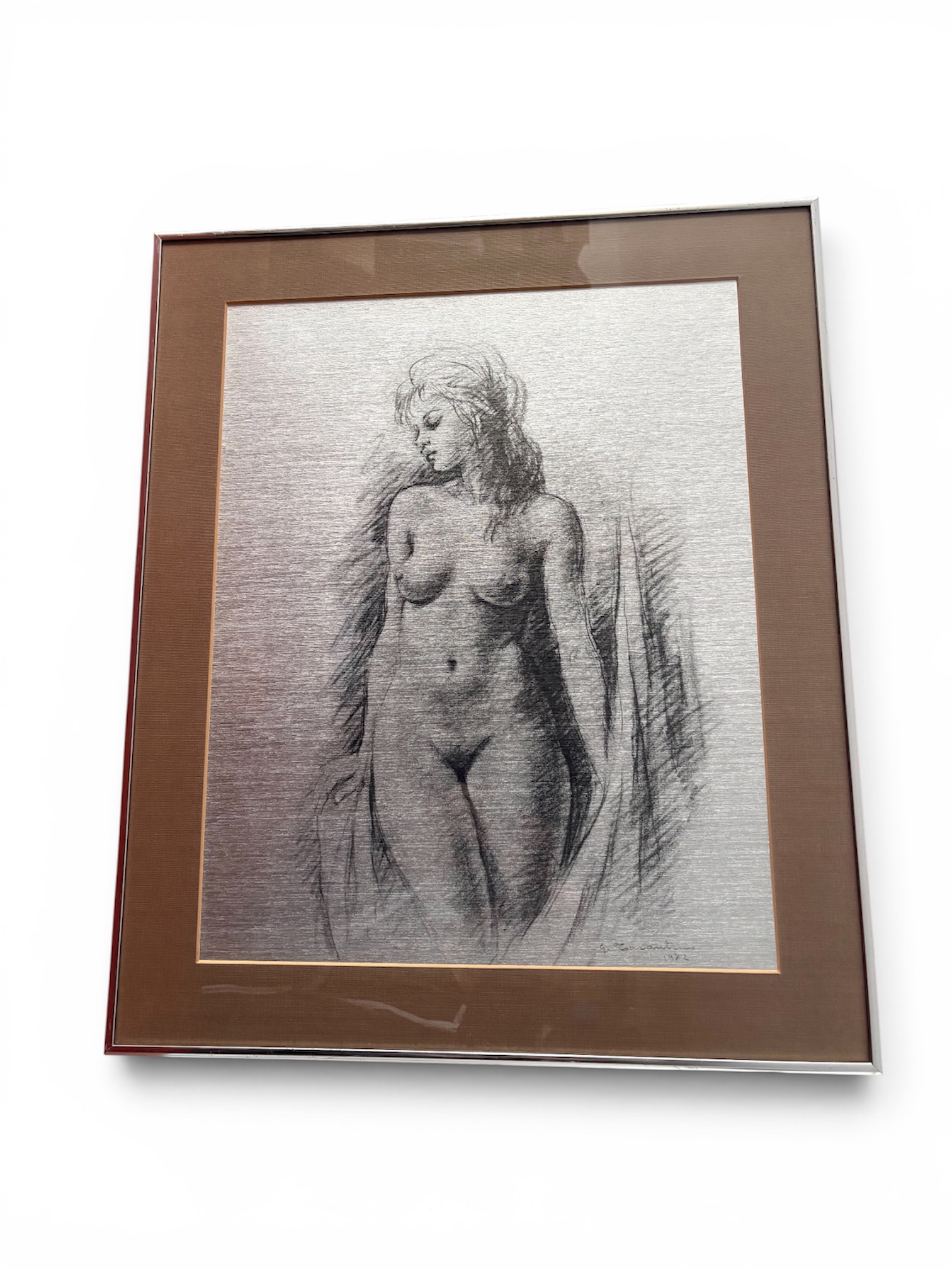 Schilderij van een naakte jonge vrouw G.Tarantino 1972 – kavel bij GSD Auctions, Zoeterwoude