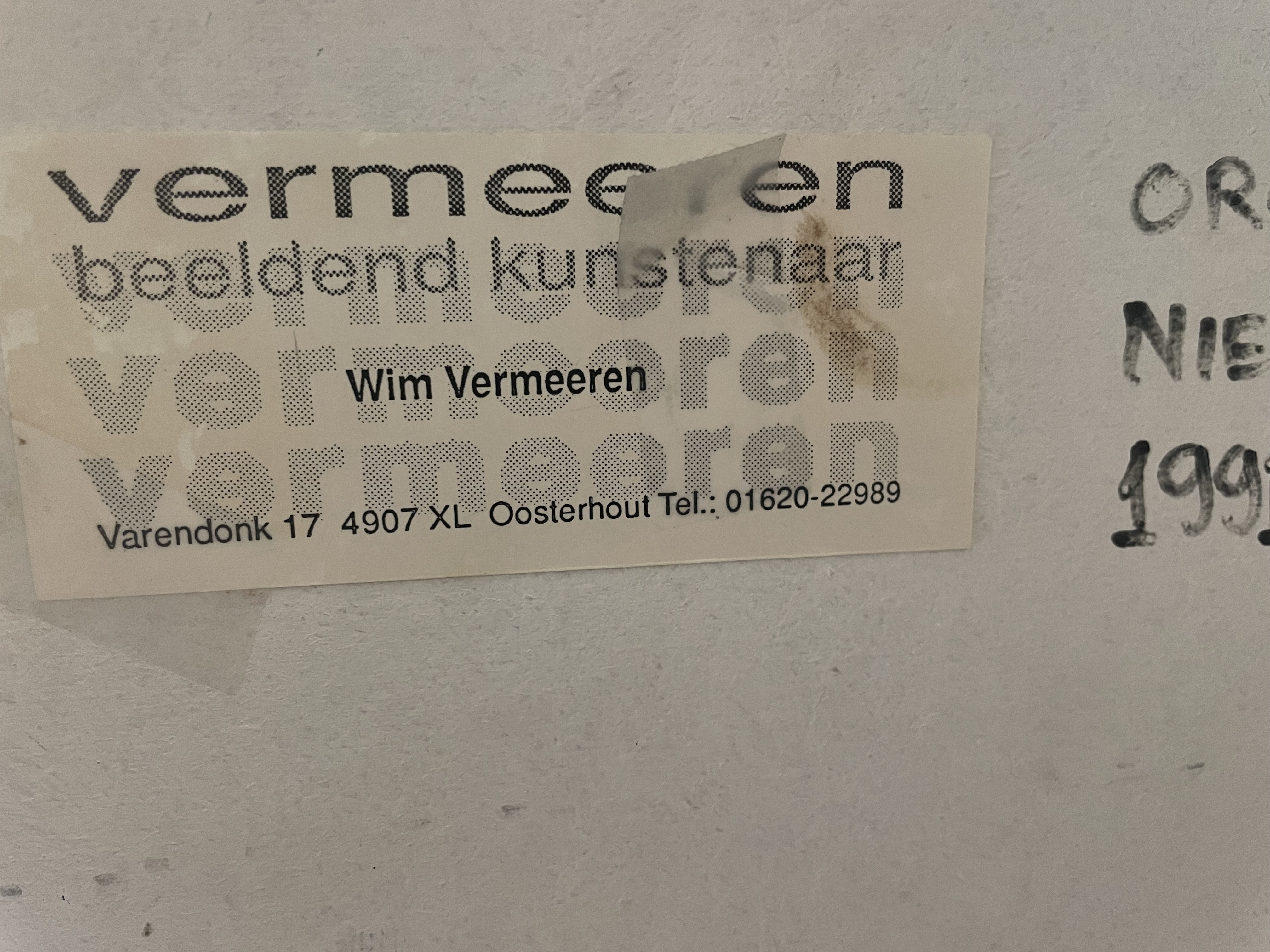 "Orchidëen Groeien Niet In Bomen 1991" Wim Vermeeren – foto 9 – kavel bij GSD Auctions, Zoeterwoude