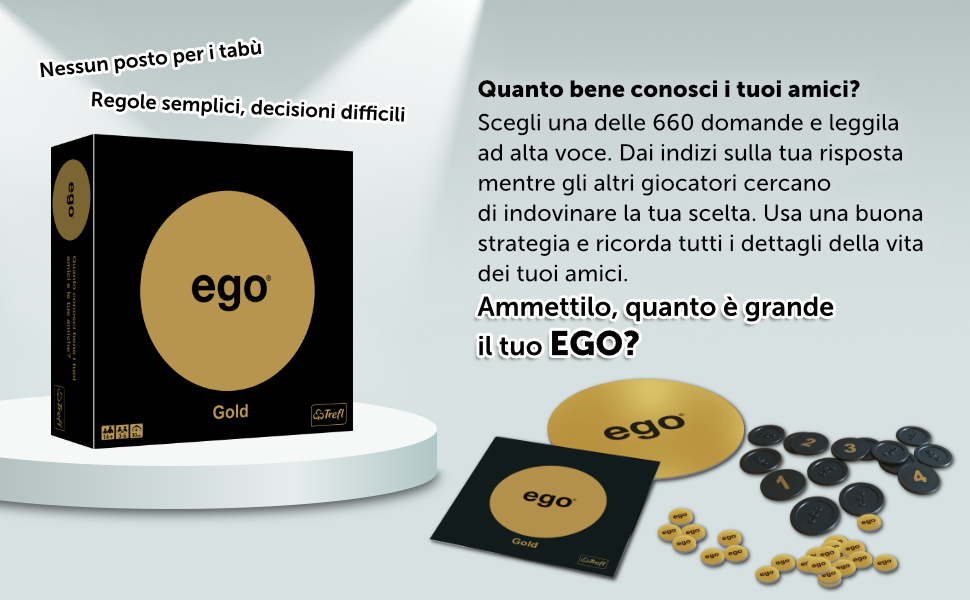 Trefl - EGO Gold - sociaal spel, grappig, vanaf 14 jaar – foto 2 – kavel bij GSD Auctions, Zoeterwoude