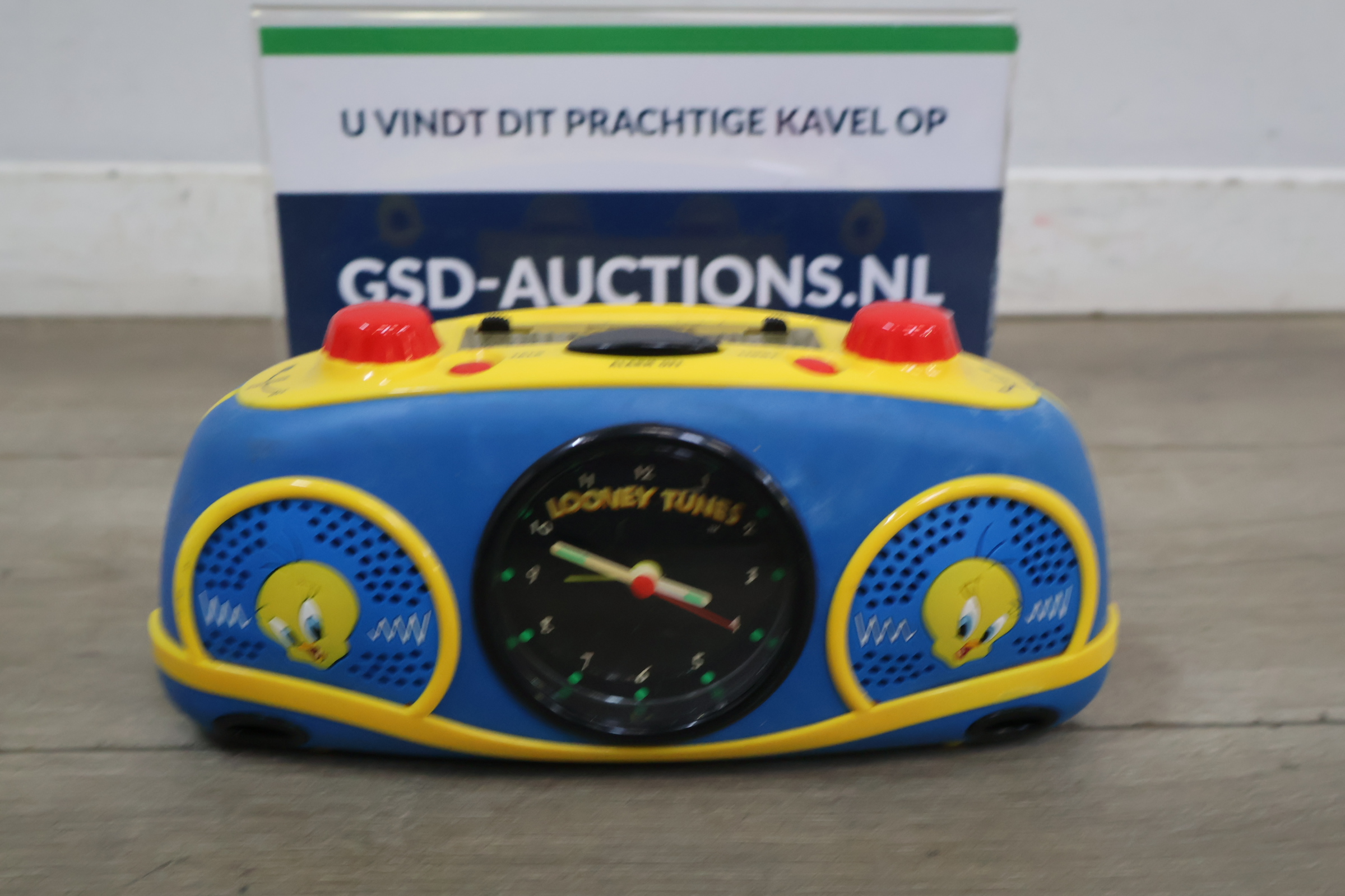 Looney Tunes kinderwekker met radio' – foto 2 – kavel bij GSD Auctions, Zoeterwoude