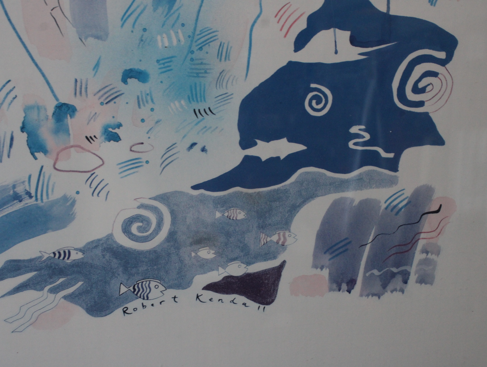 Robert Kendall ingelijste abstracte kunstdruk' – foto 7 – kavel bij GSD Auctions, Zoeterwoude