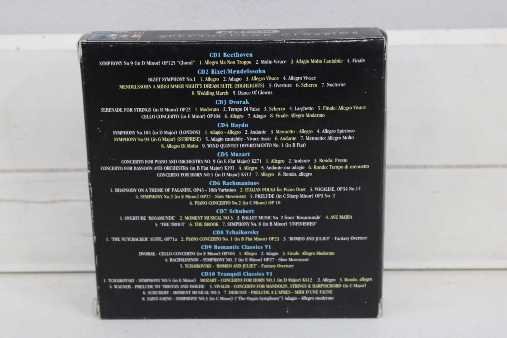 Spectacular Classics 10 CD Box Set klassieke muziek' – foto 9 – kavel bij GSD Auctions, Zoeterwoude