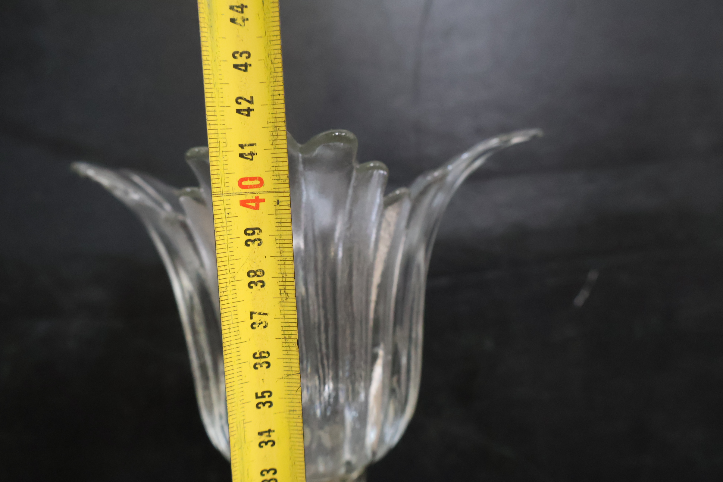 Set glazen kandelaren met bloemmotief' – foto 16 – kavel bij GSD Auctions, Zoeterwoude