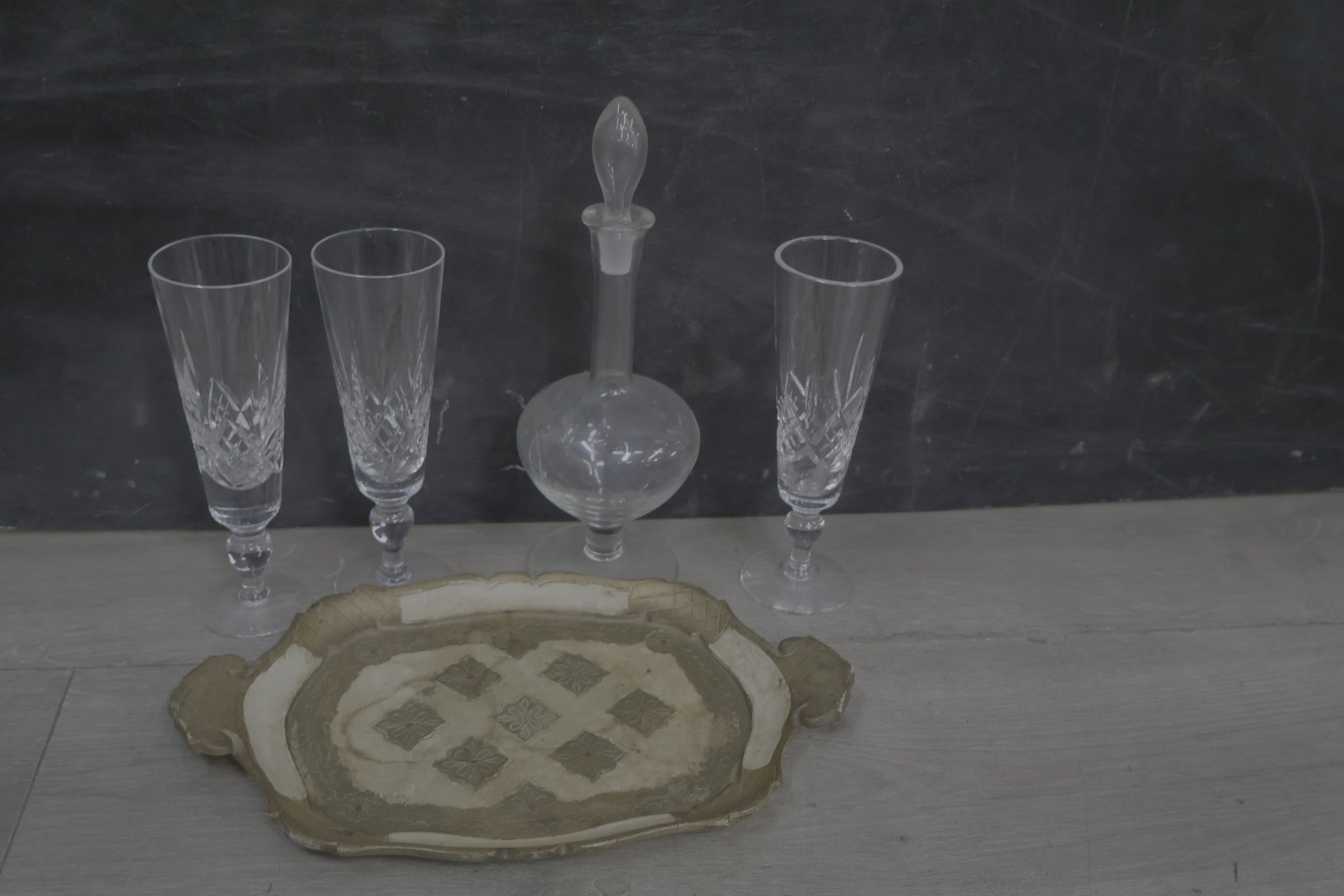Kristallen karaffen met schaal' – foto 6 – kavel bij GSD Auctions, Zoeterwoude