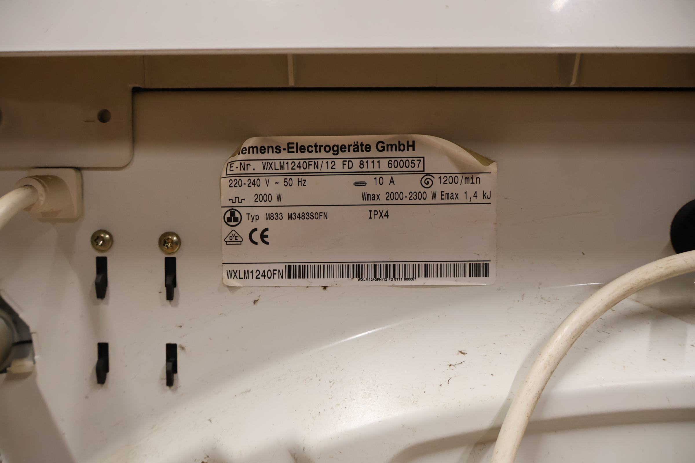 Siemens wasmachine AA Klasse XLM 1240 – foto 7 – kavel bij GSD Auctions, Zoeterwoude
