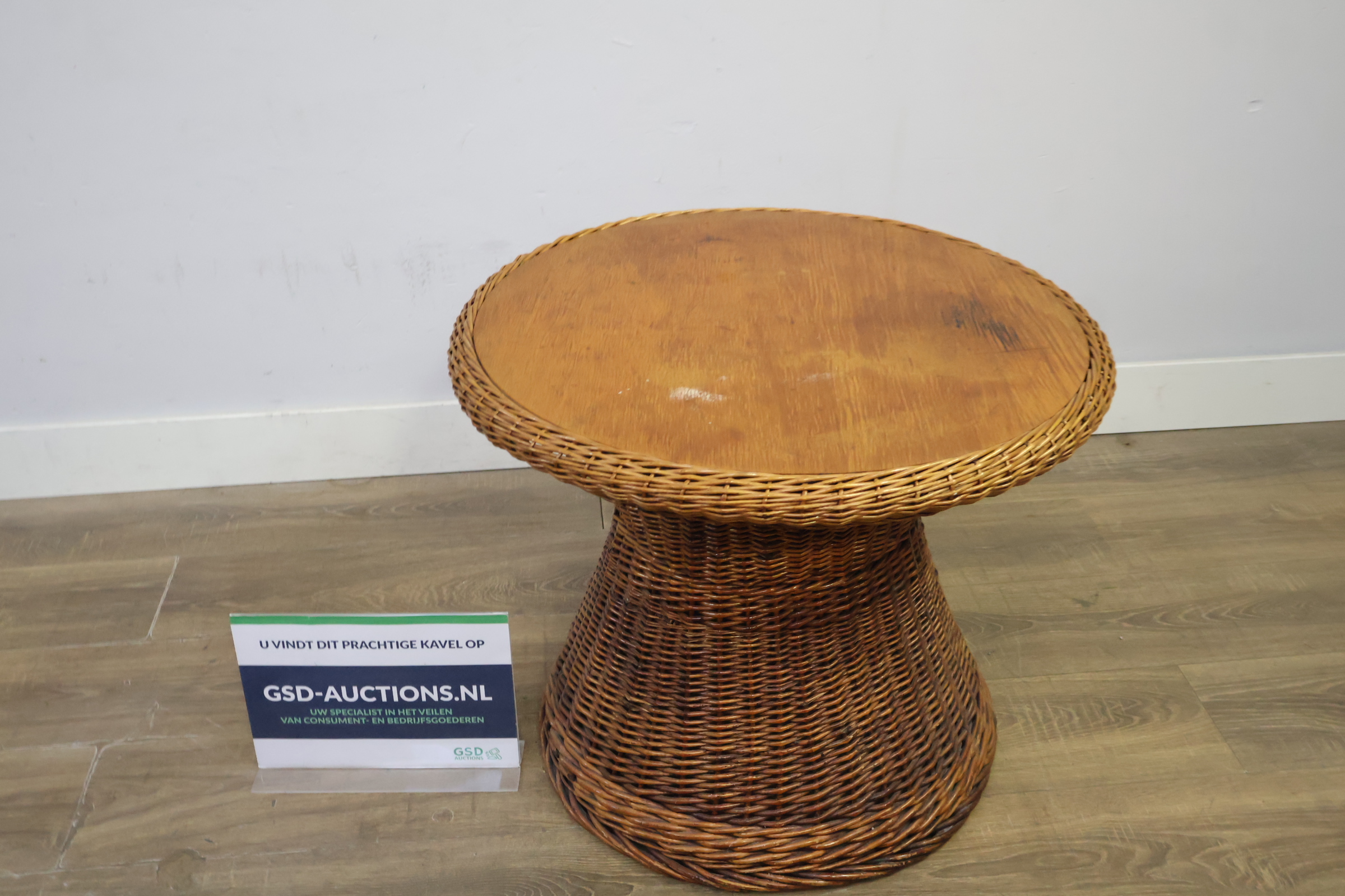 Ronde Rotan Tafel – foto 2 – kavel bij GSD Auctions, Zoeterwoude