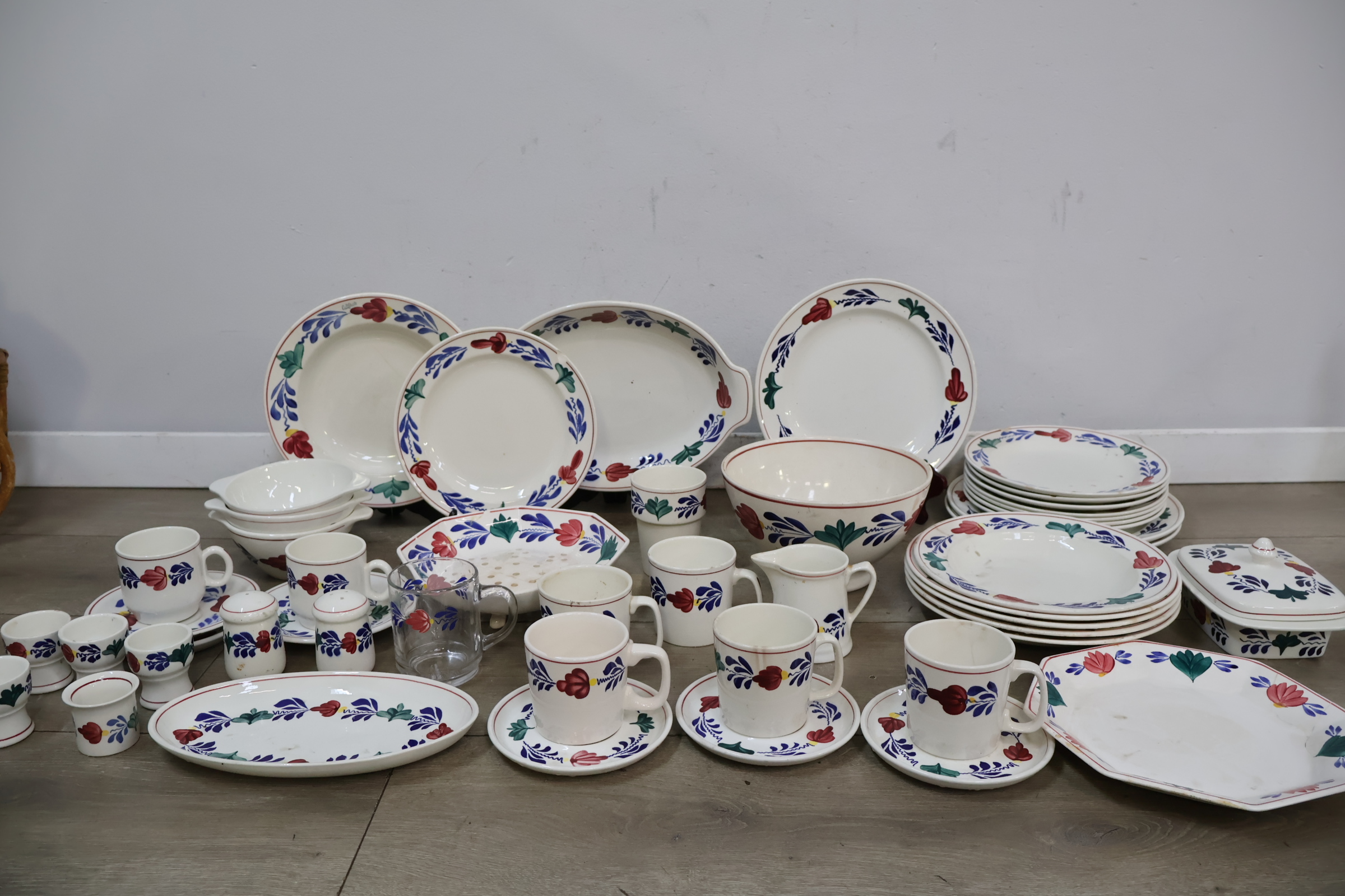 Groot Porseleinen Boerenbont Servies – foto 5 – kavel bij GSD Auctions, Zoeterwoude