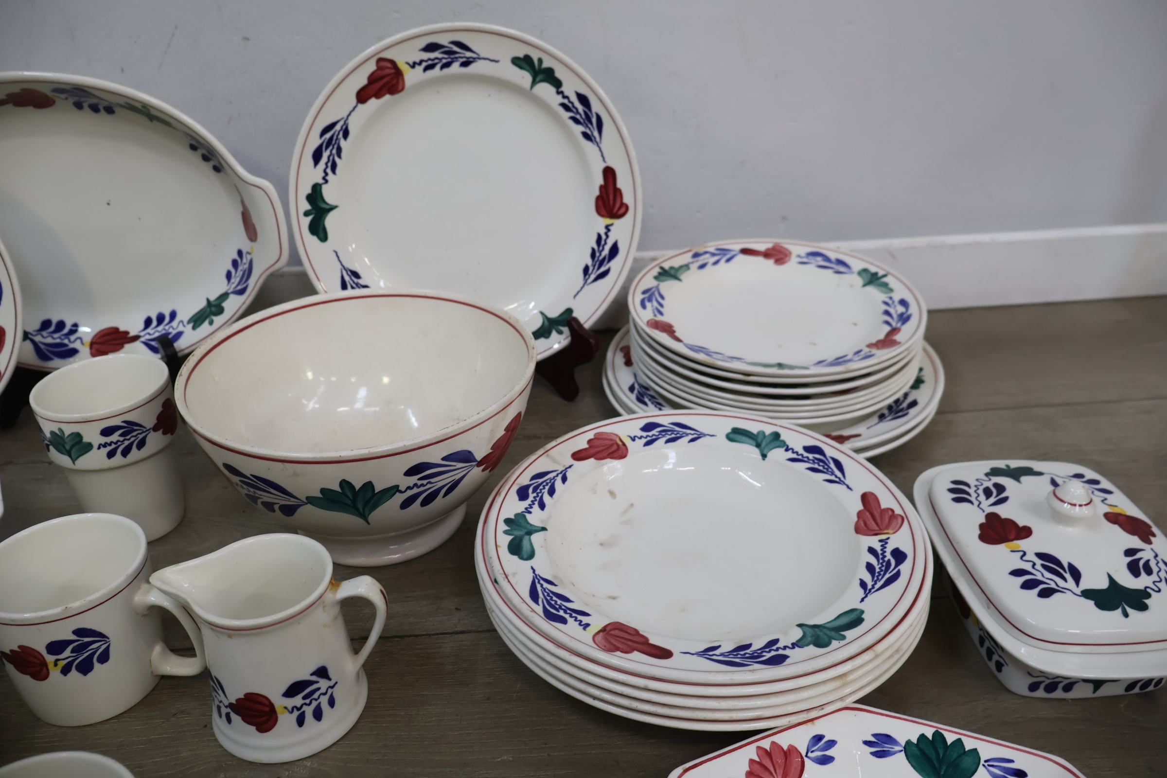 Groot Porseleinen Boerenbont Servies – foto 6 – kavel bij GSD Auctions, Zoeterwoude