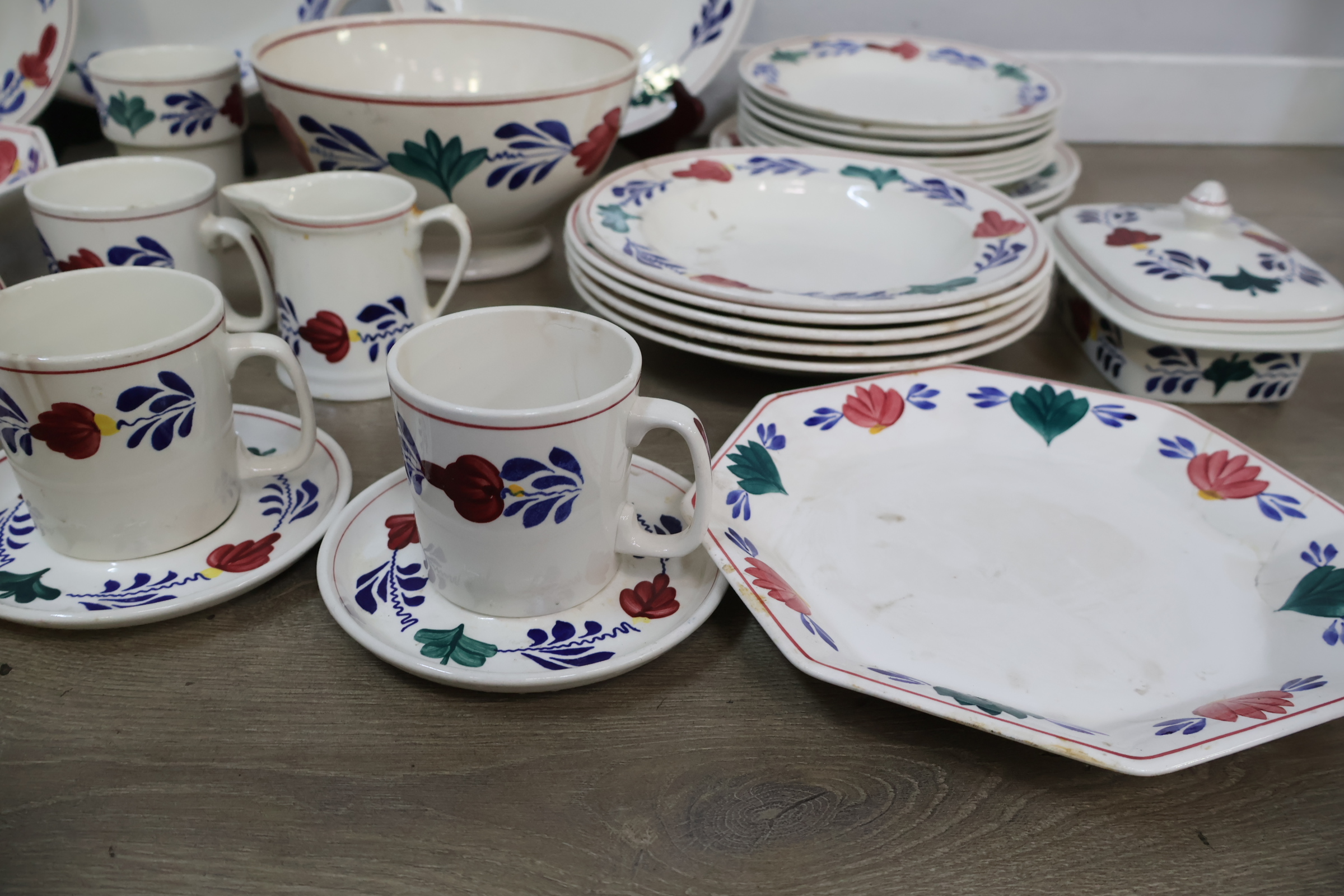 Groot Porseleinen Boerenbont Servies – foto 10 – kavel bij GSD Auctions, Zoeterwoude