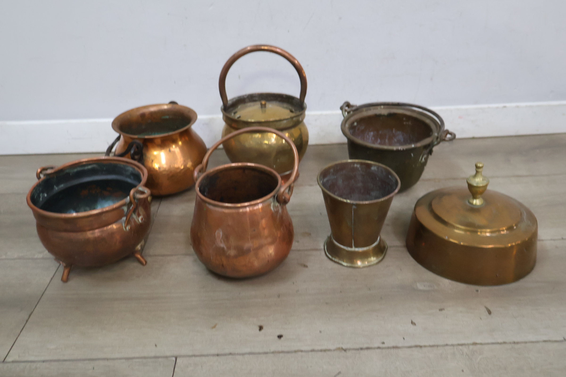 Set antieke koperen en messing gerei – foto 7 – kavel bij GSD Auctions, Zoeterwoude