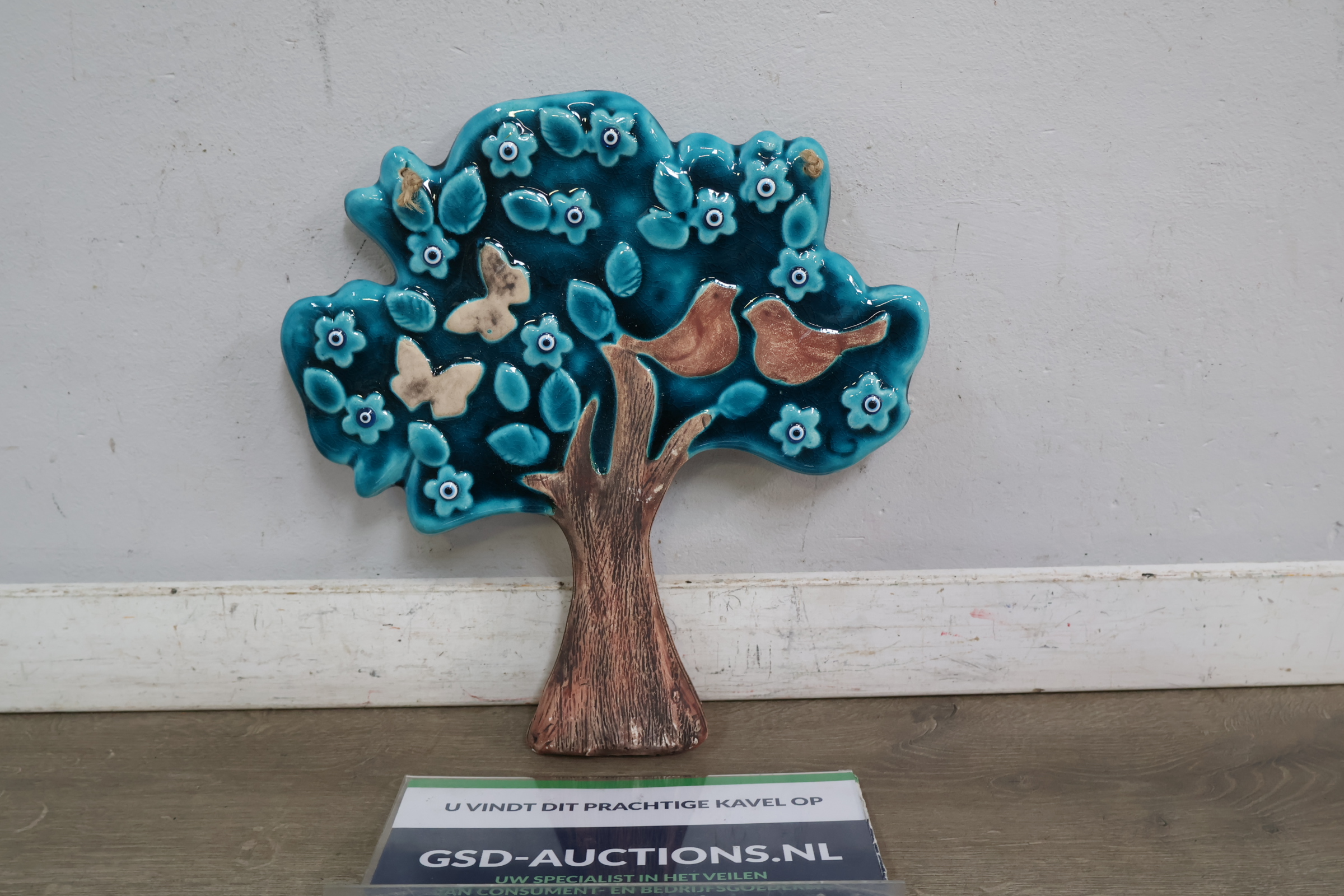 Decoratieve keramische boomwandversiering – foto 2 – kavel bij GSD Auctions, Zoeterwoude