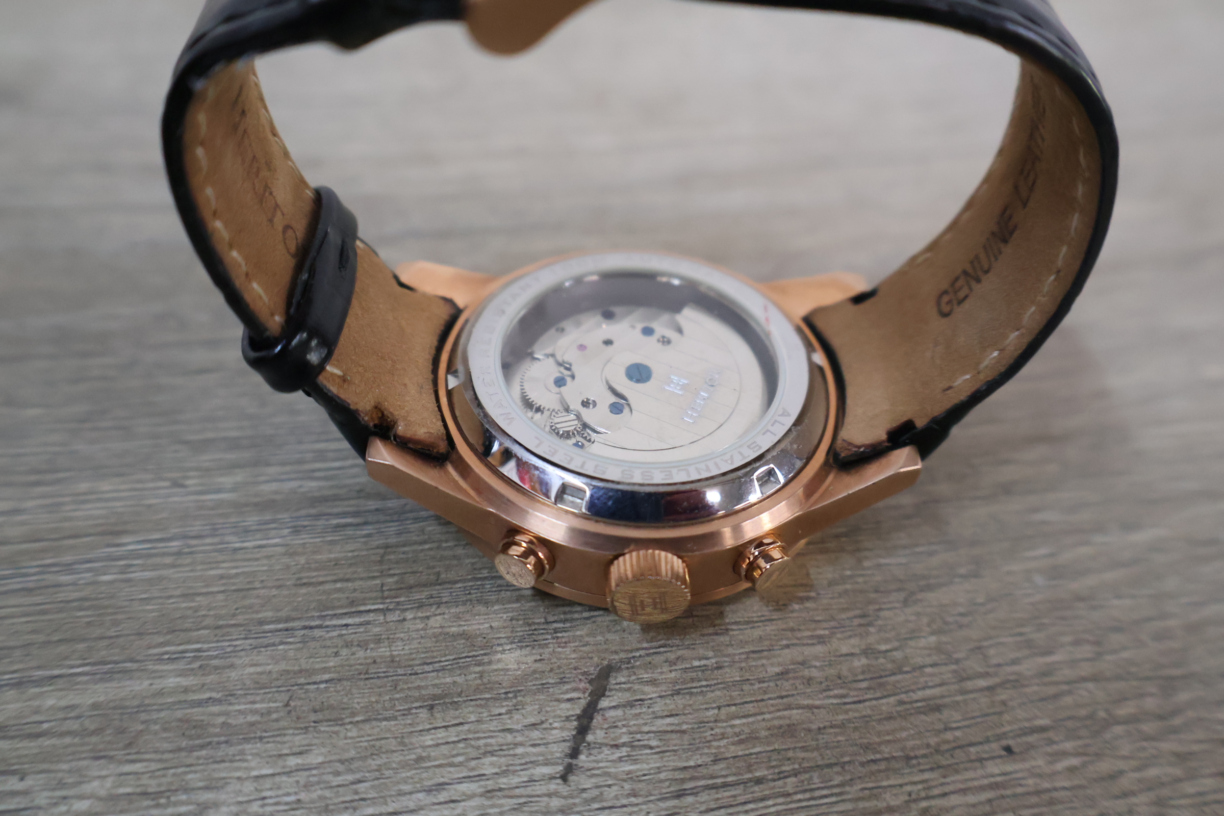 Heritor herenhorloge met rosékleurige kast – foto 9 – kavel bij GSD Auctions, Zoeterwoude