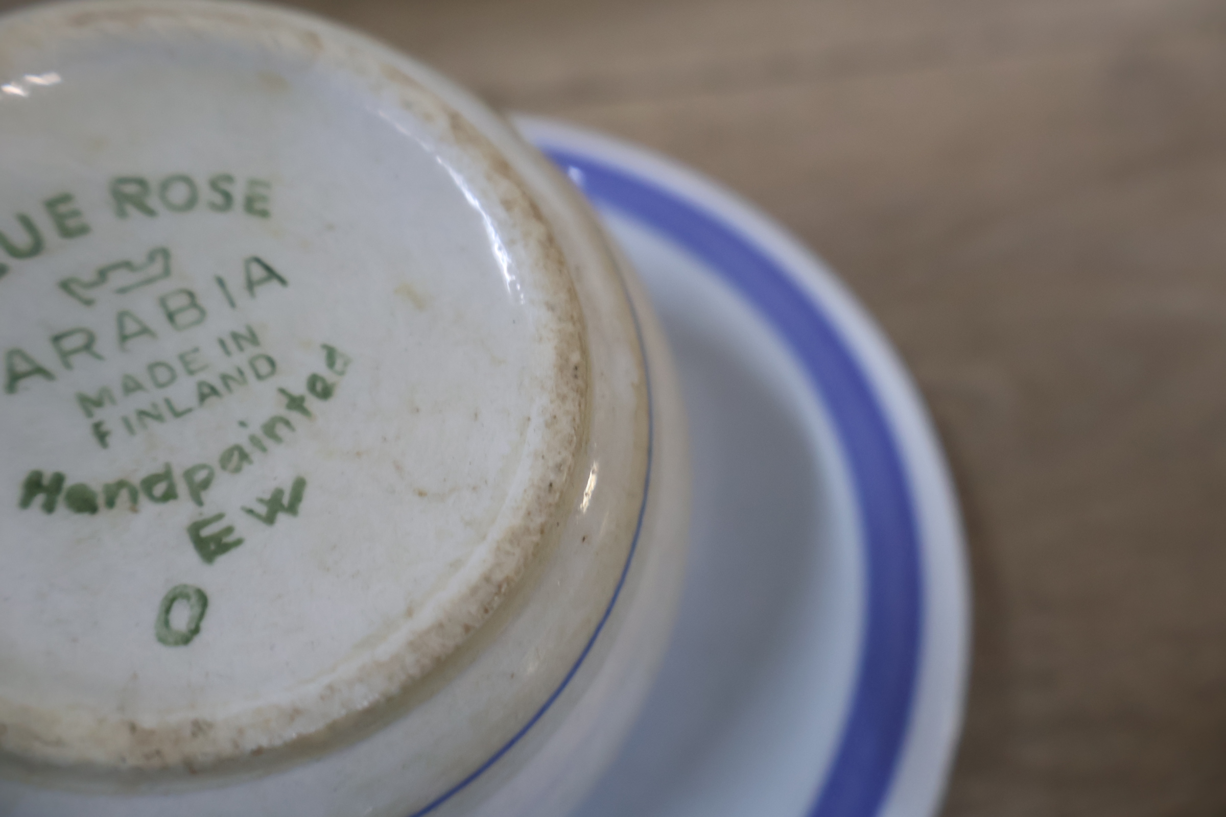 Servies met blauw bloemmotief, porselein – foto 12 – kavel bij GSD Auctions, Zoeterwoude