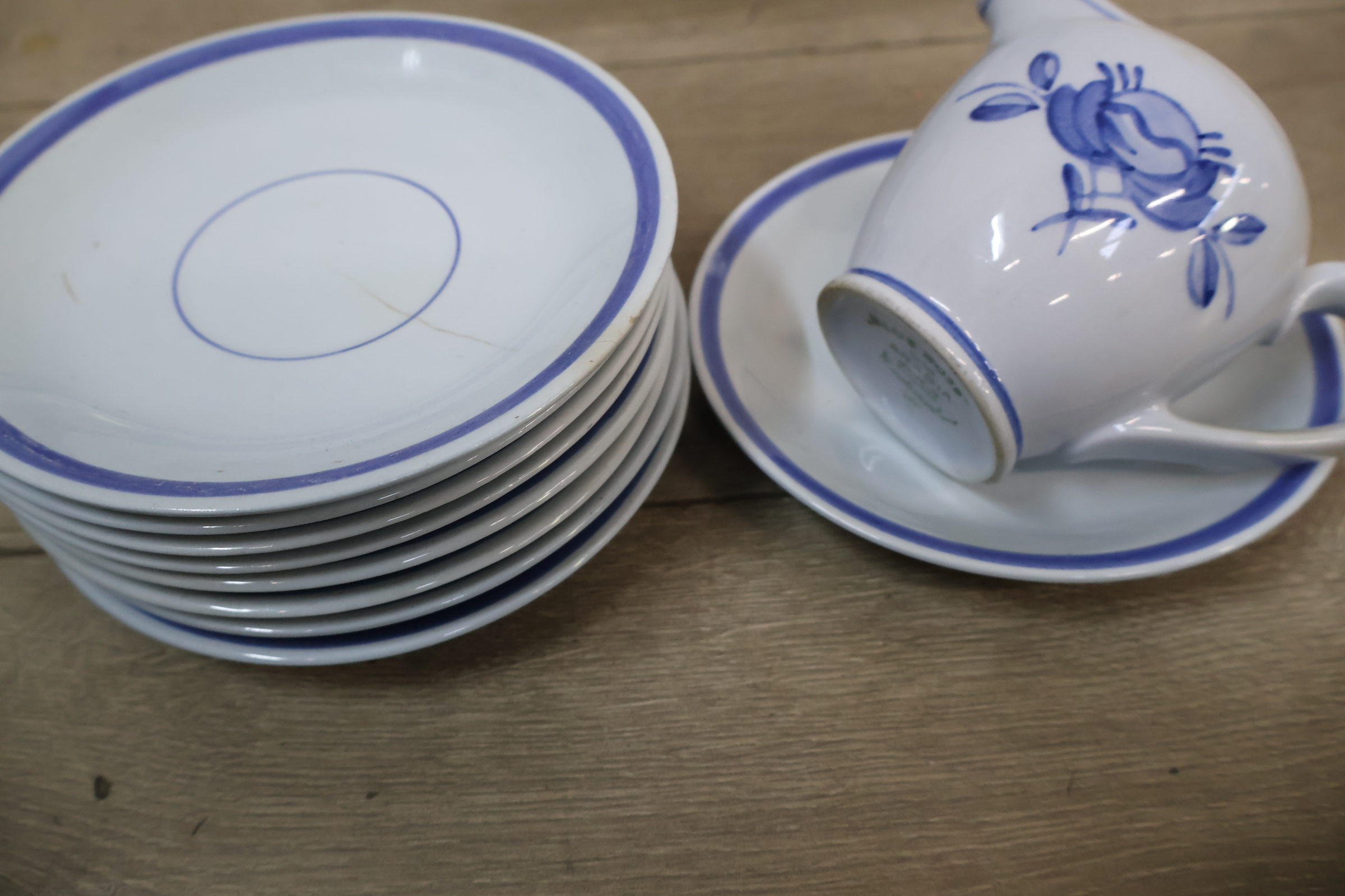 Servies met blauw bloemmotief, porselein – foto 14 – kavel bij GSD Auctions, Zoeterwoude