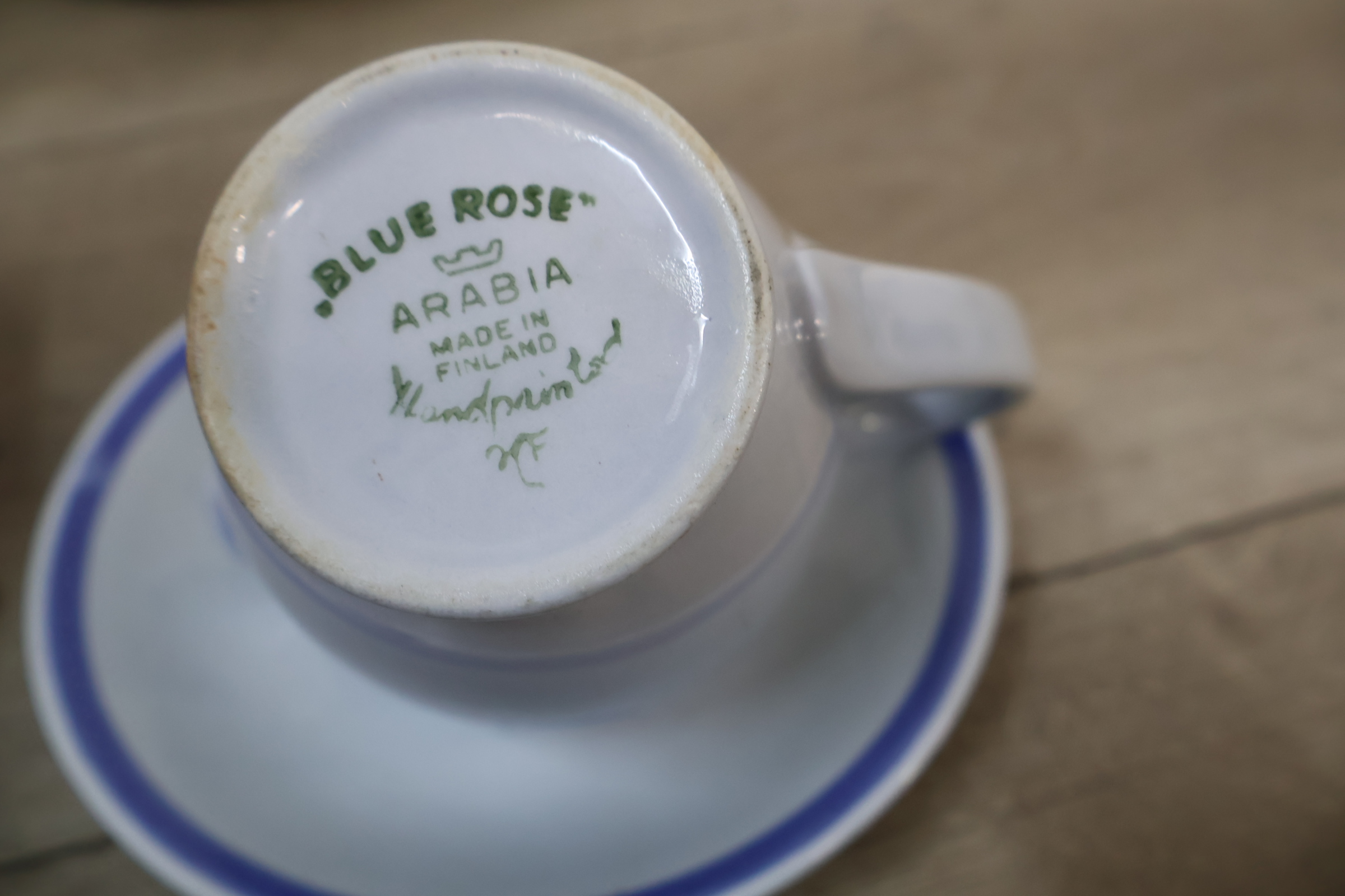 Servies met blauw bloemmotief, porselein – foto 15 – kavel bij GSD Auctions, Zoeterwoude