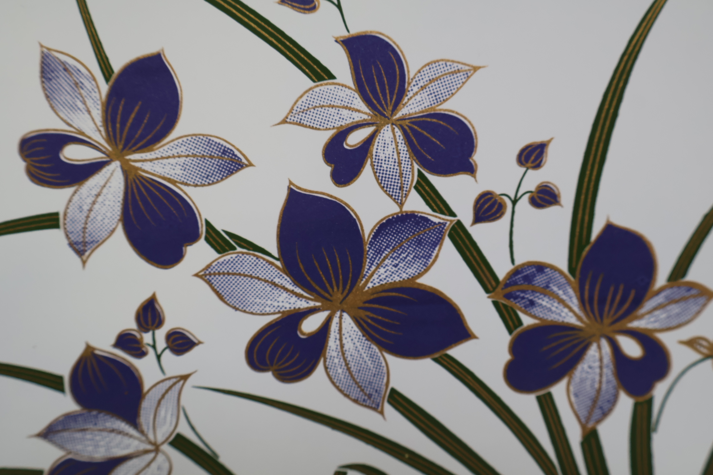 Set van 3 dienbladen met bloemendecoratie – foto 7 – kavel bij GSD Auctions, Zoeterwoude