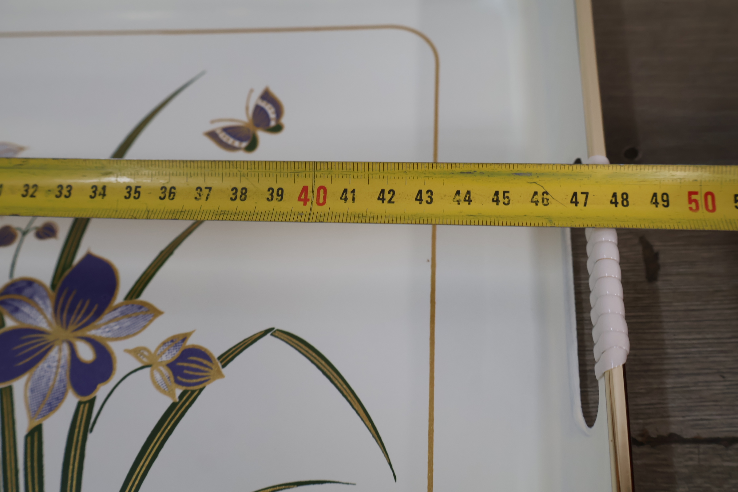 Set van 3 dienbladen met bloemendecoratie – foto 16 – kavel bij GSD Auctions, Zoeterwoude