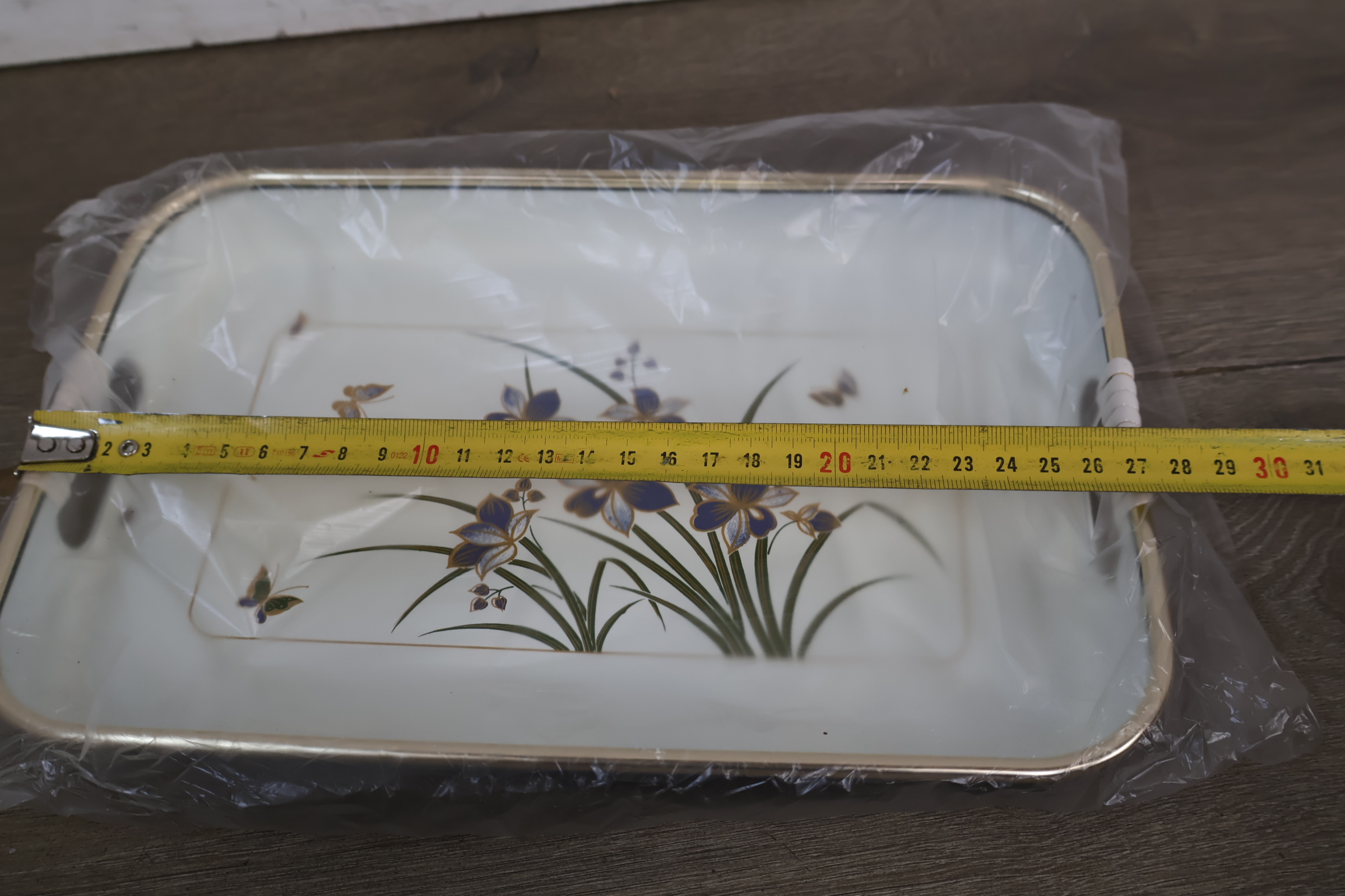 Set van 3 dienbladen met bloemendecoratie – foto 17 – kavel bij GSD Auctions, Zoeterwoude