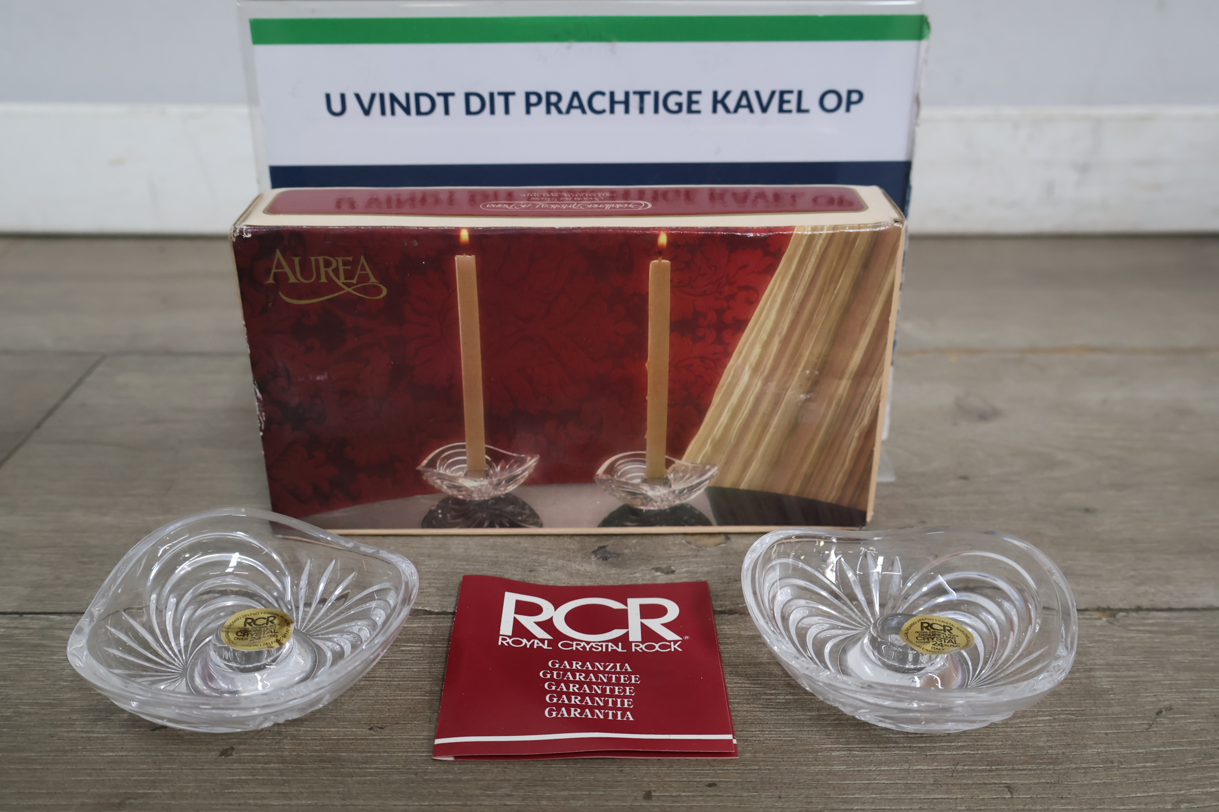 RCR Royal Crystal Rock set glazen kandelaren – foto 2 – kavel bij GSD Auctions, Zoeterwoude